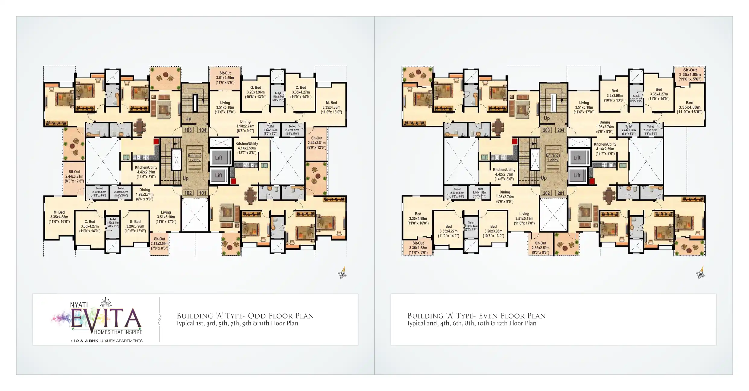 The Enclave 2 Floor Plans & Layout