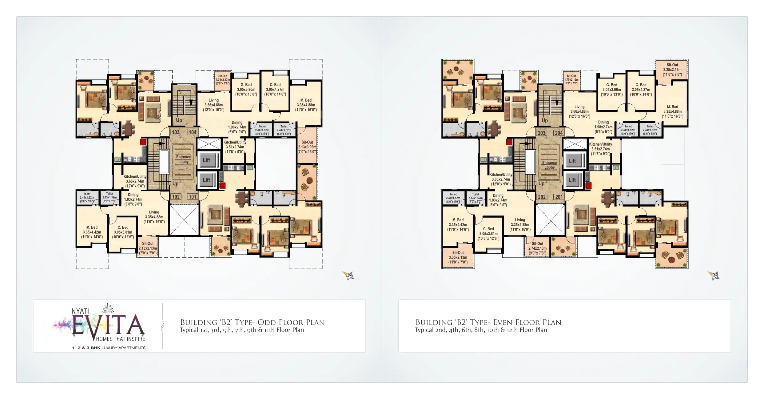 The Enclave 2 Floor Plans & Layout