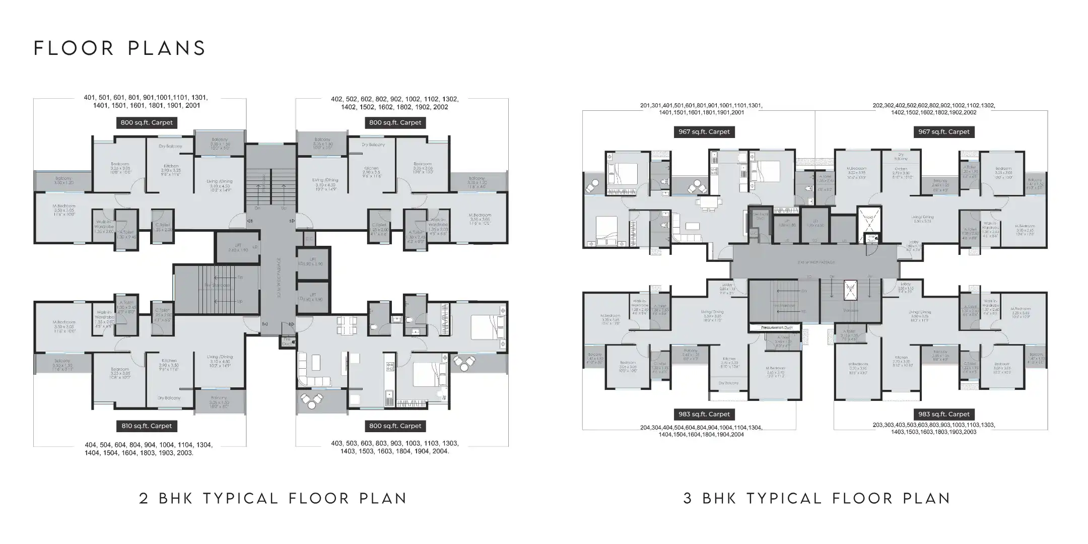 NB Towers Floor Plans & Layout