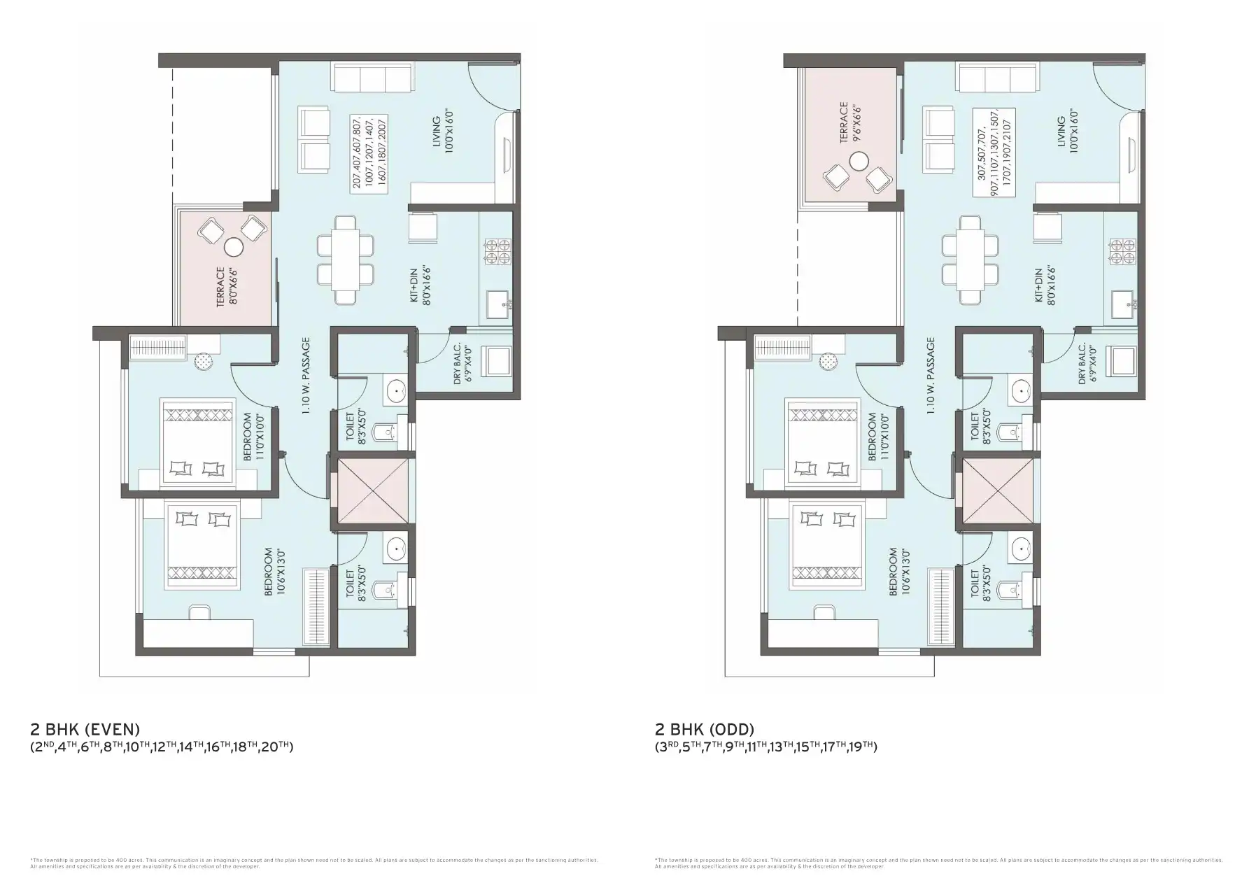Avenue Promenade Floor Plans & Layout