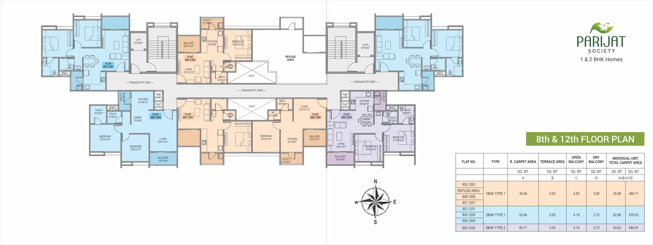 Parijaat Floor Plans & Layout