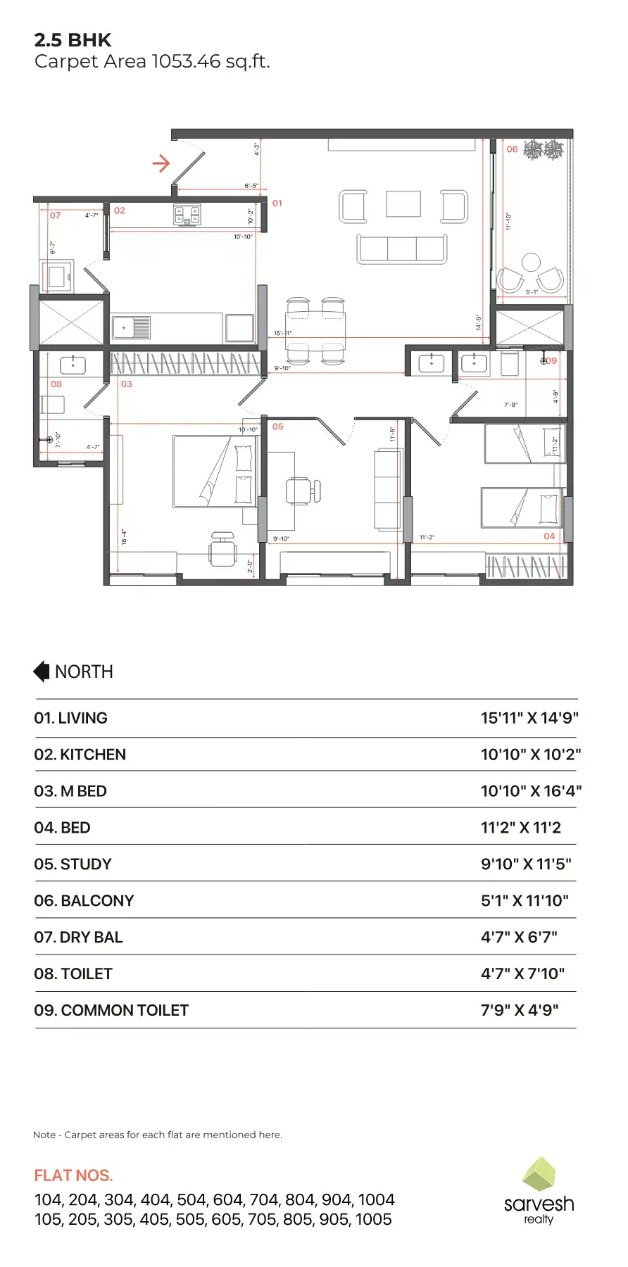 One Pirangut-residential Building Floor Plans & Layout