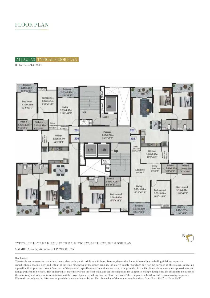 Nyati Emerald Iii Floor Plans & Layout