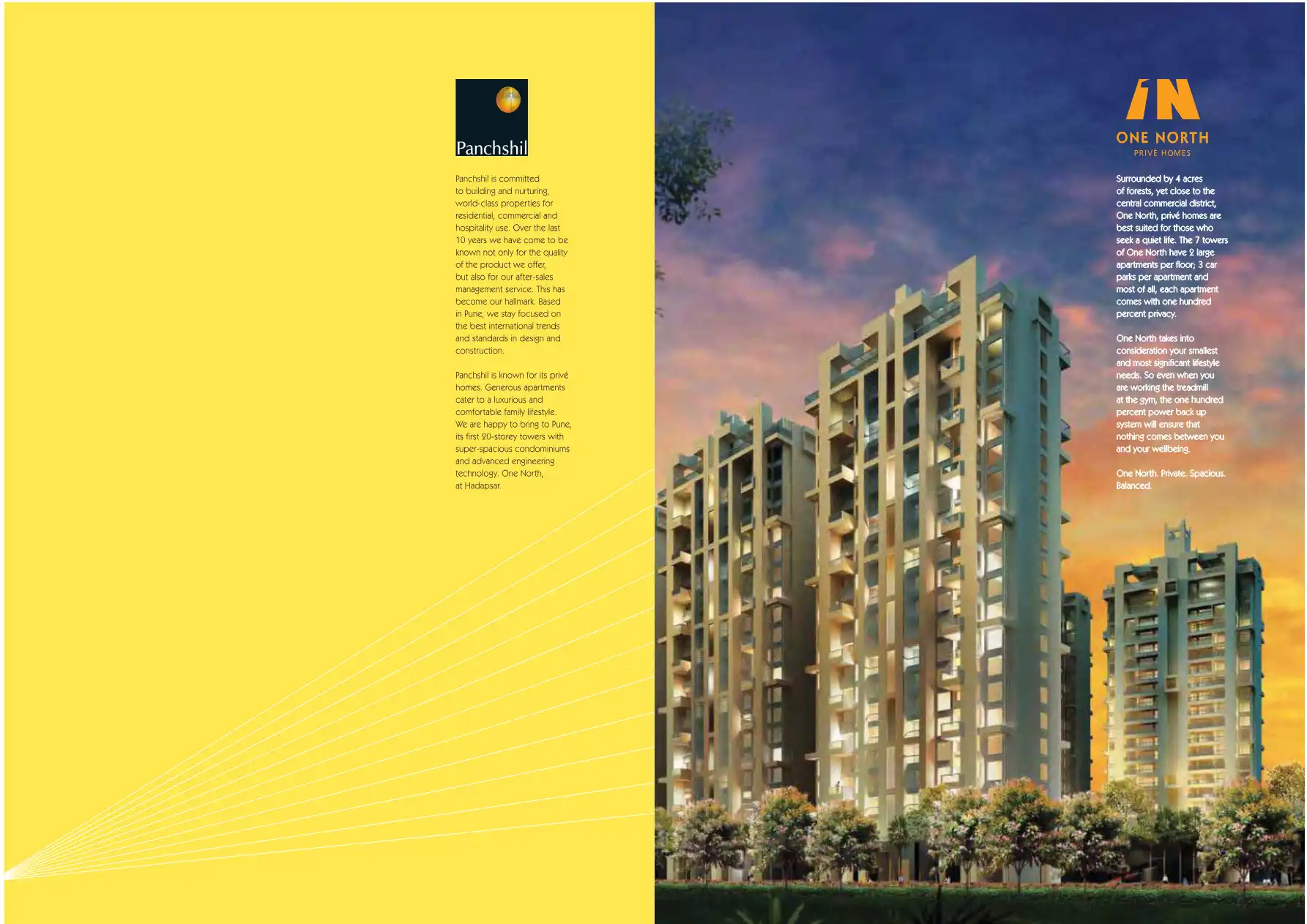 One North project blurred background