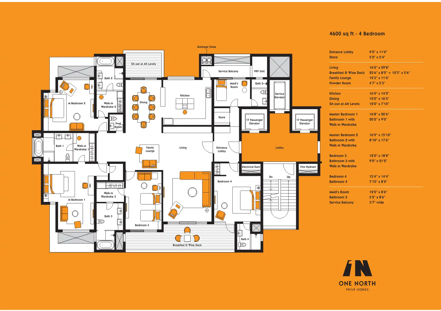 One North Floor Plans & Layout
