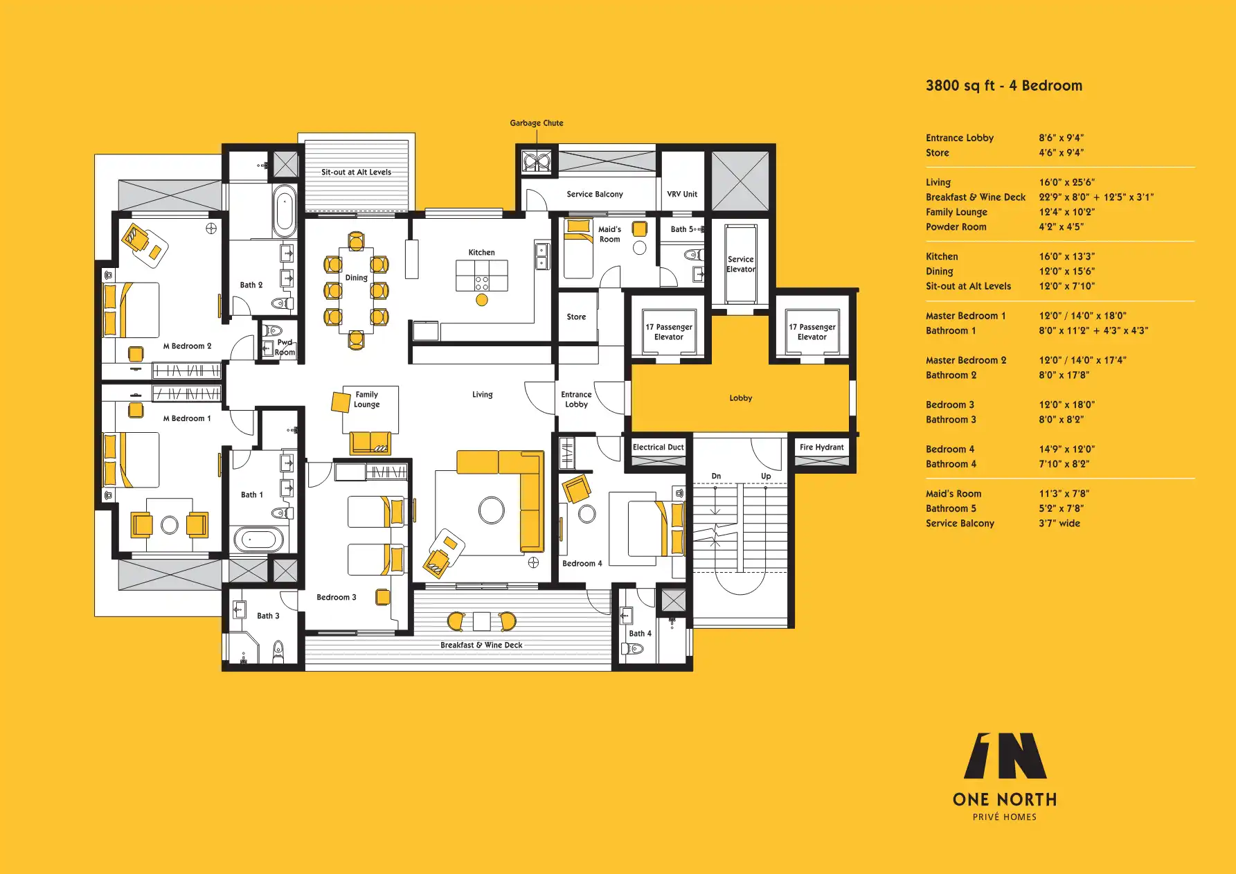 One North Floor Plans & Layout