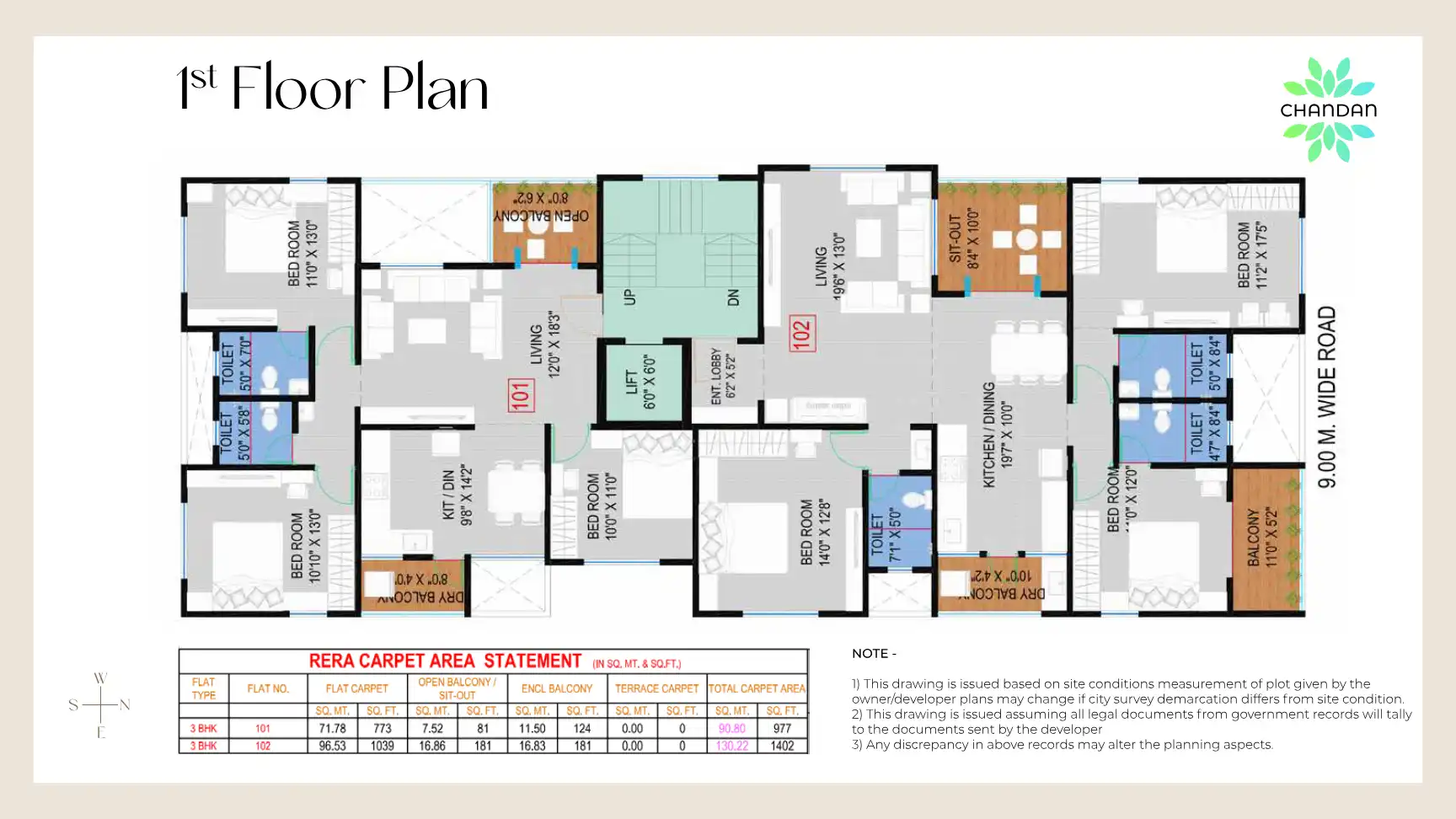 Chandan Apartment Floor Plans & Layout