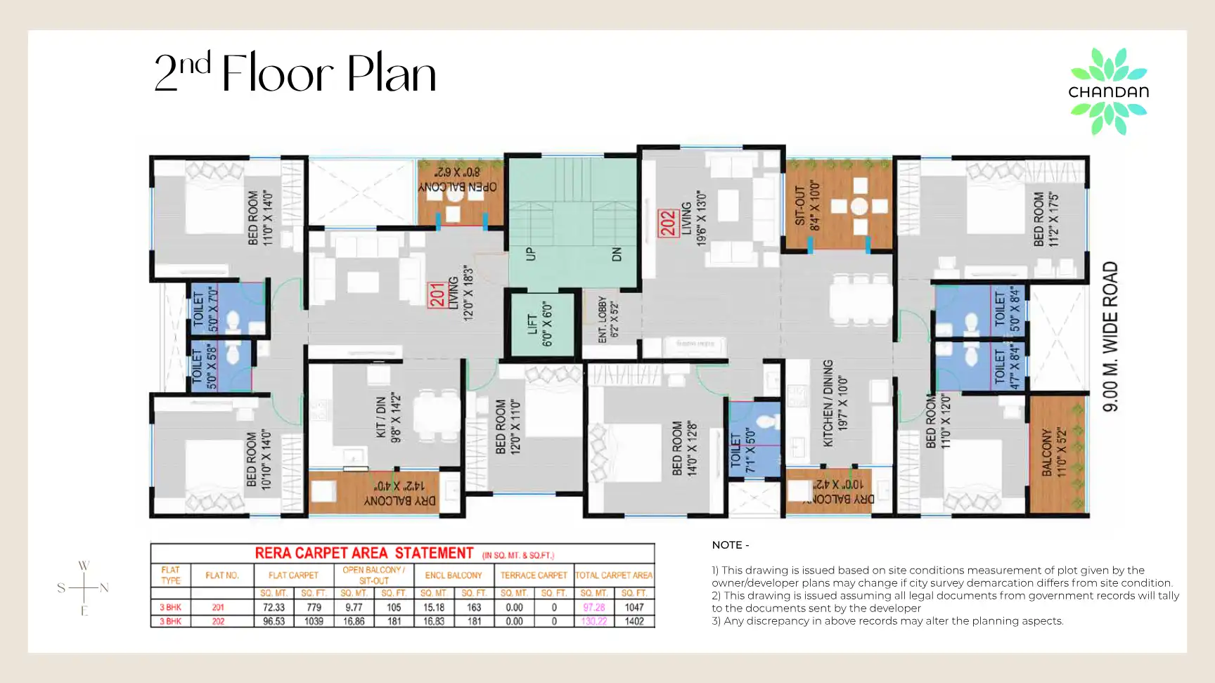Chandan Apartment Floor Plans & Layout