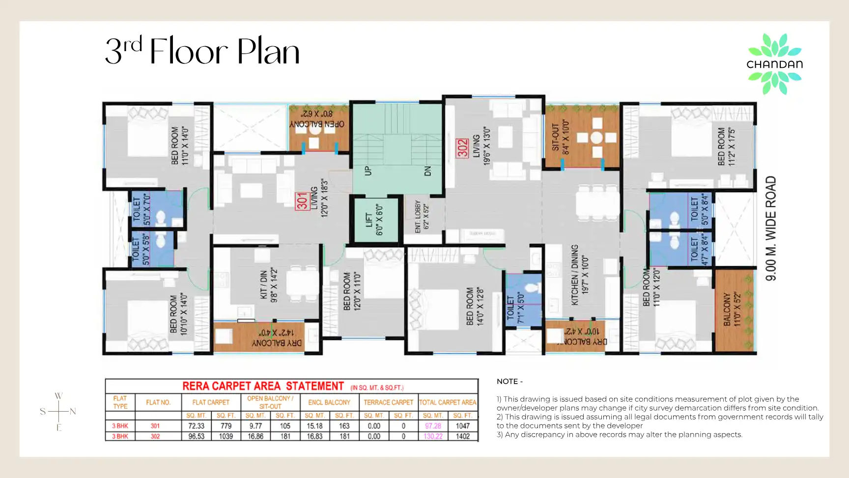 Chandan Apartment Floor Plans & Layout
