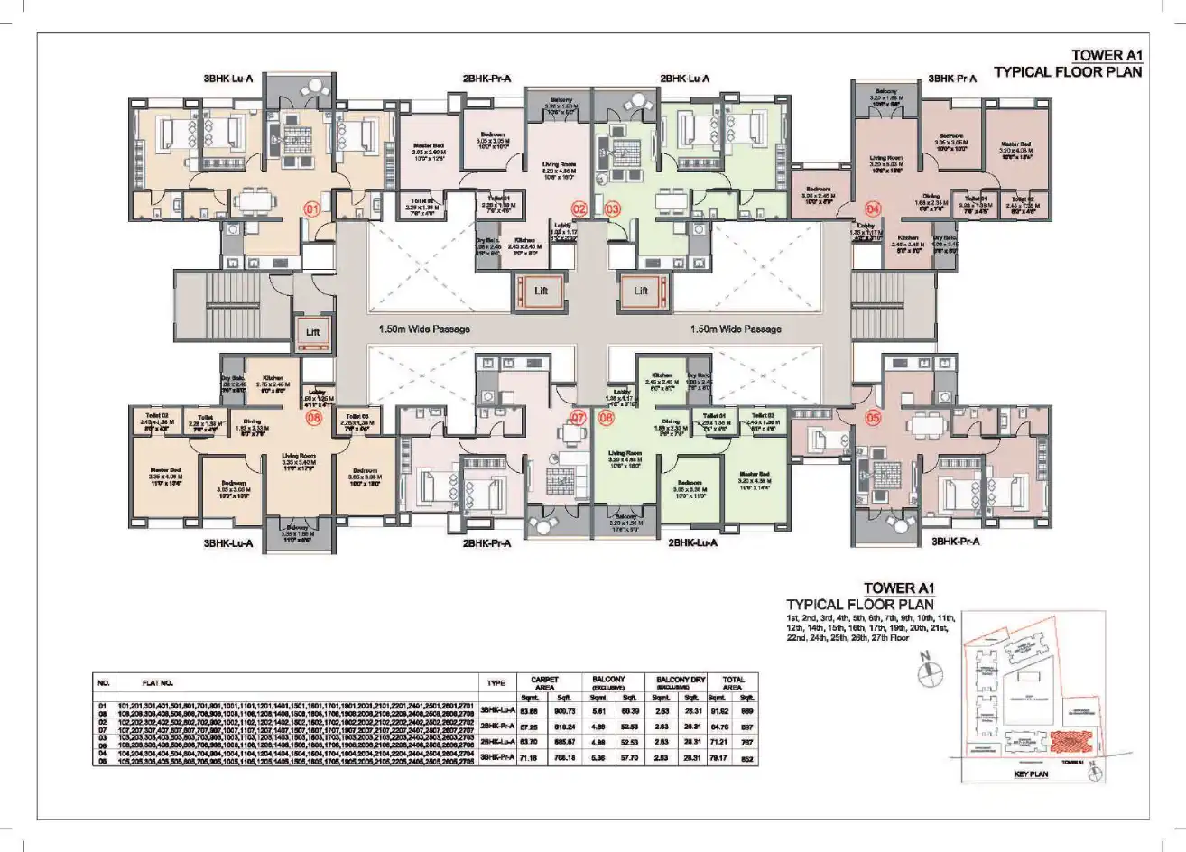 Kohinoor Riverdale Floor Plans & Layout