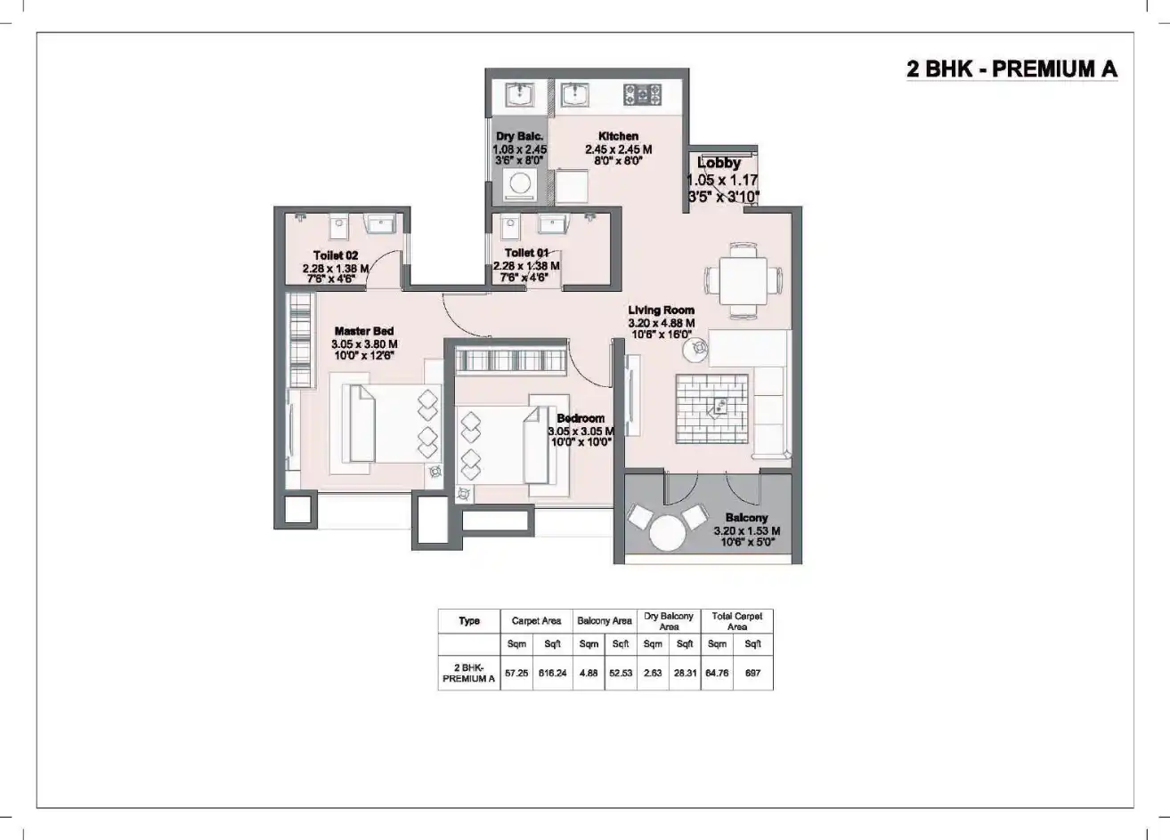 Kohinoor Riverdale Floor Plans & Layout