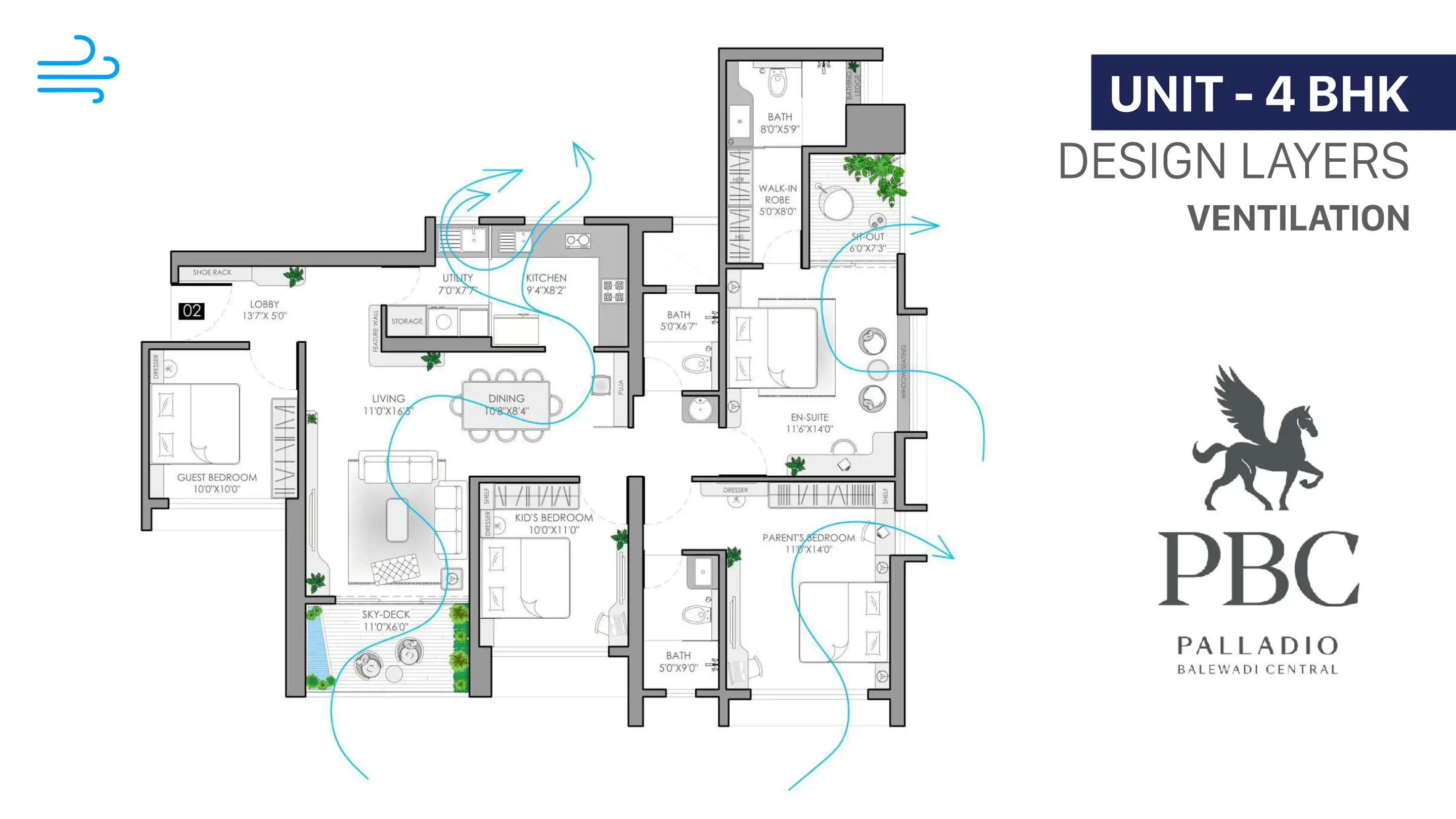 Palladio Balewadi Central Floor Plans & Layout
