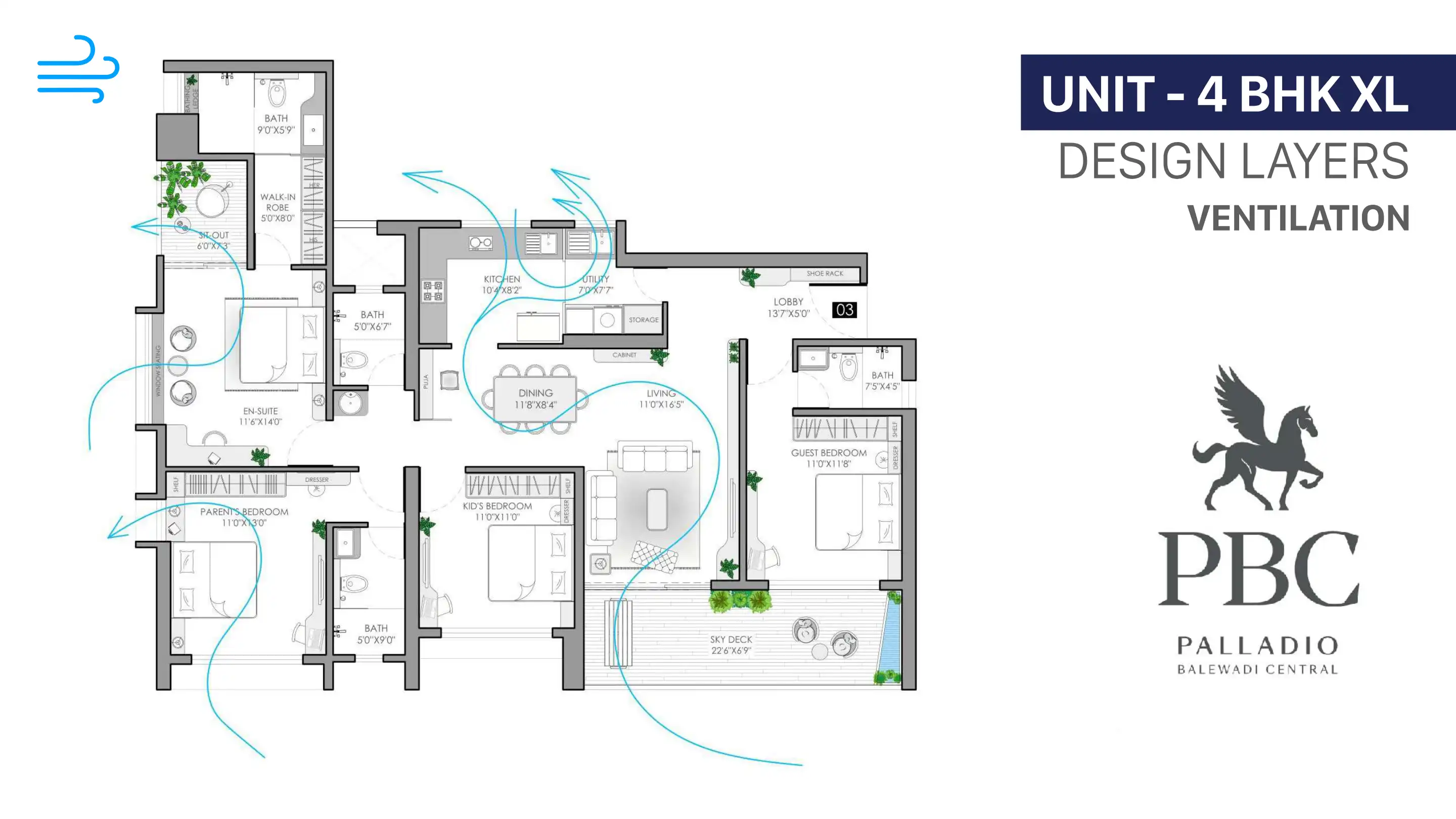 Palladio Balewadi Central Floor Plans & Layout