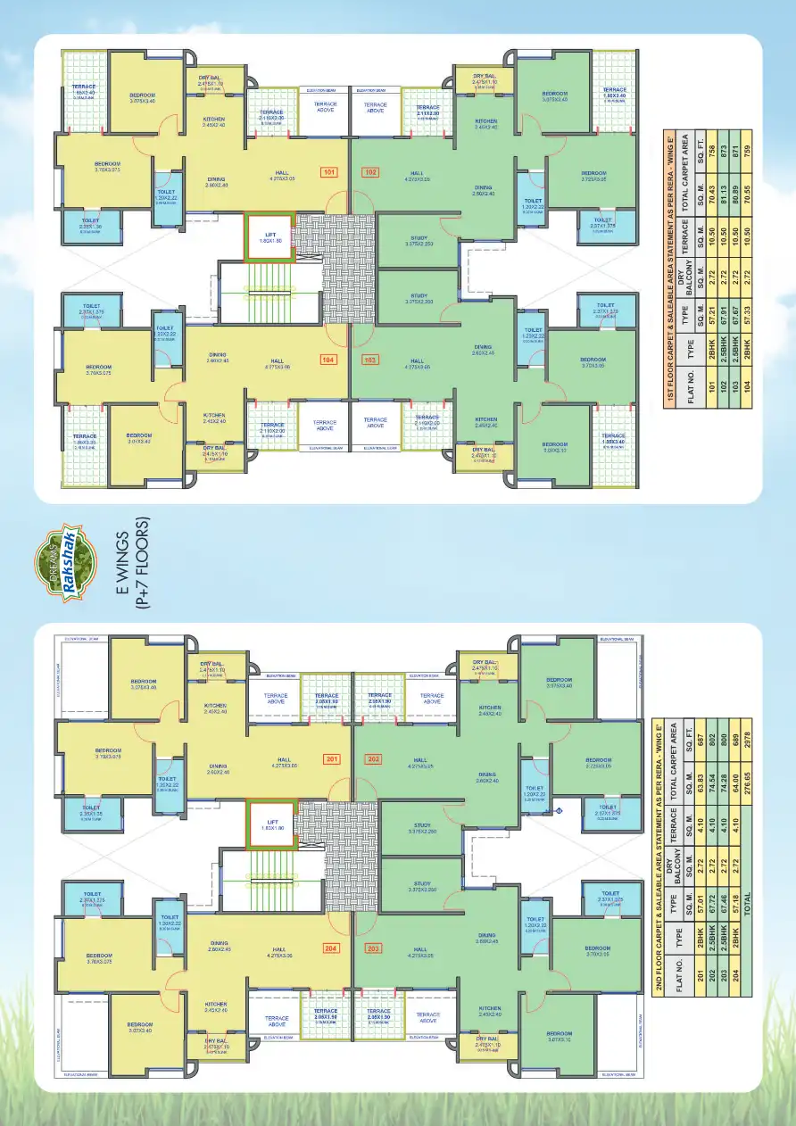 Dreams Rakshak Floor Plans & Layout