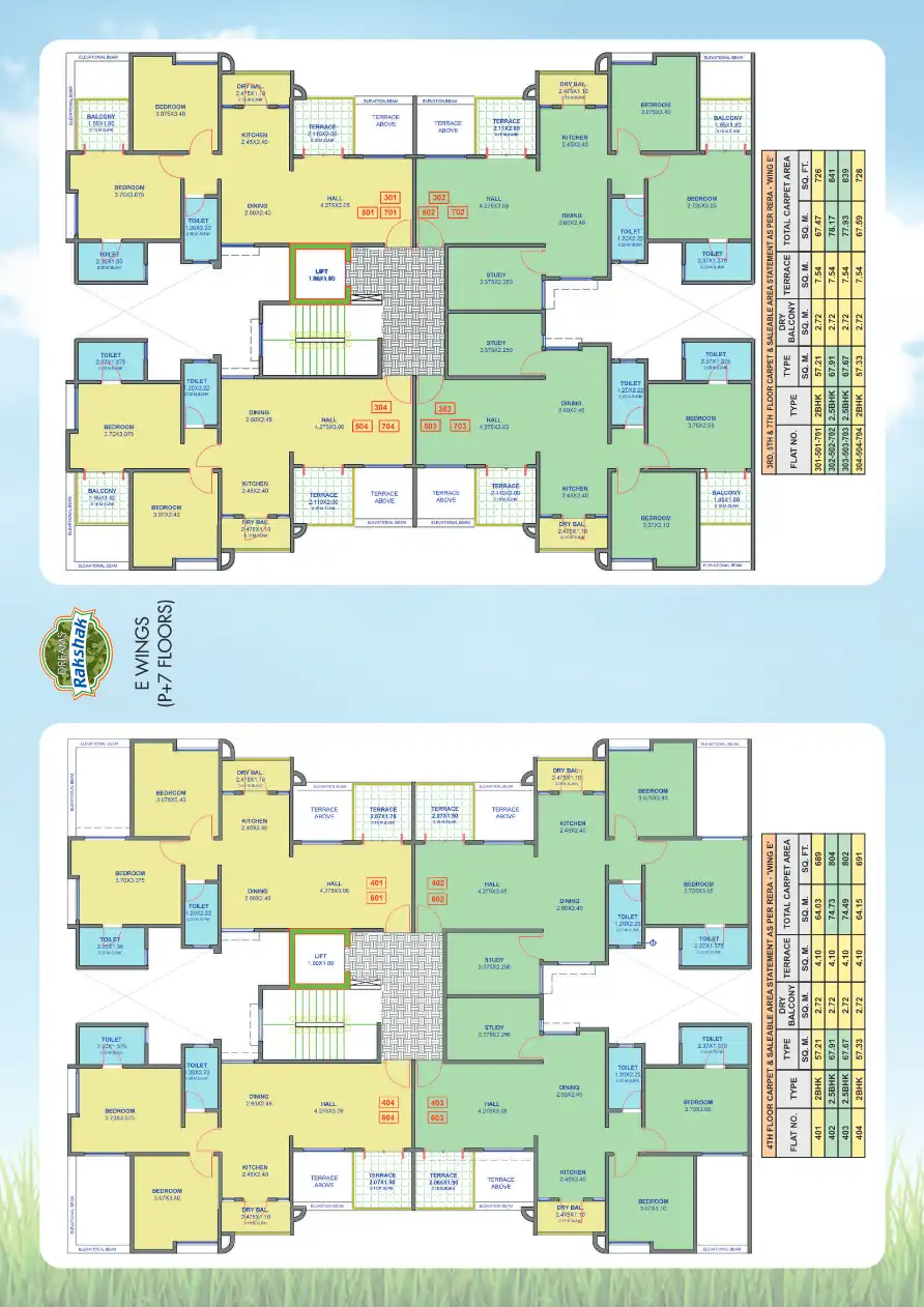 Dreams Rakshak Floor Plans & Layout