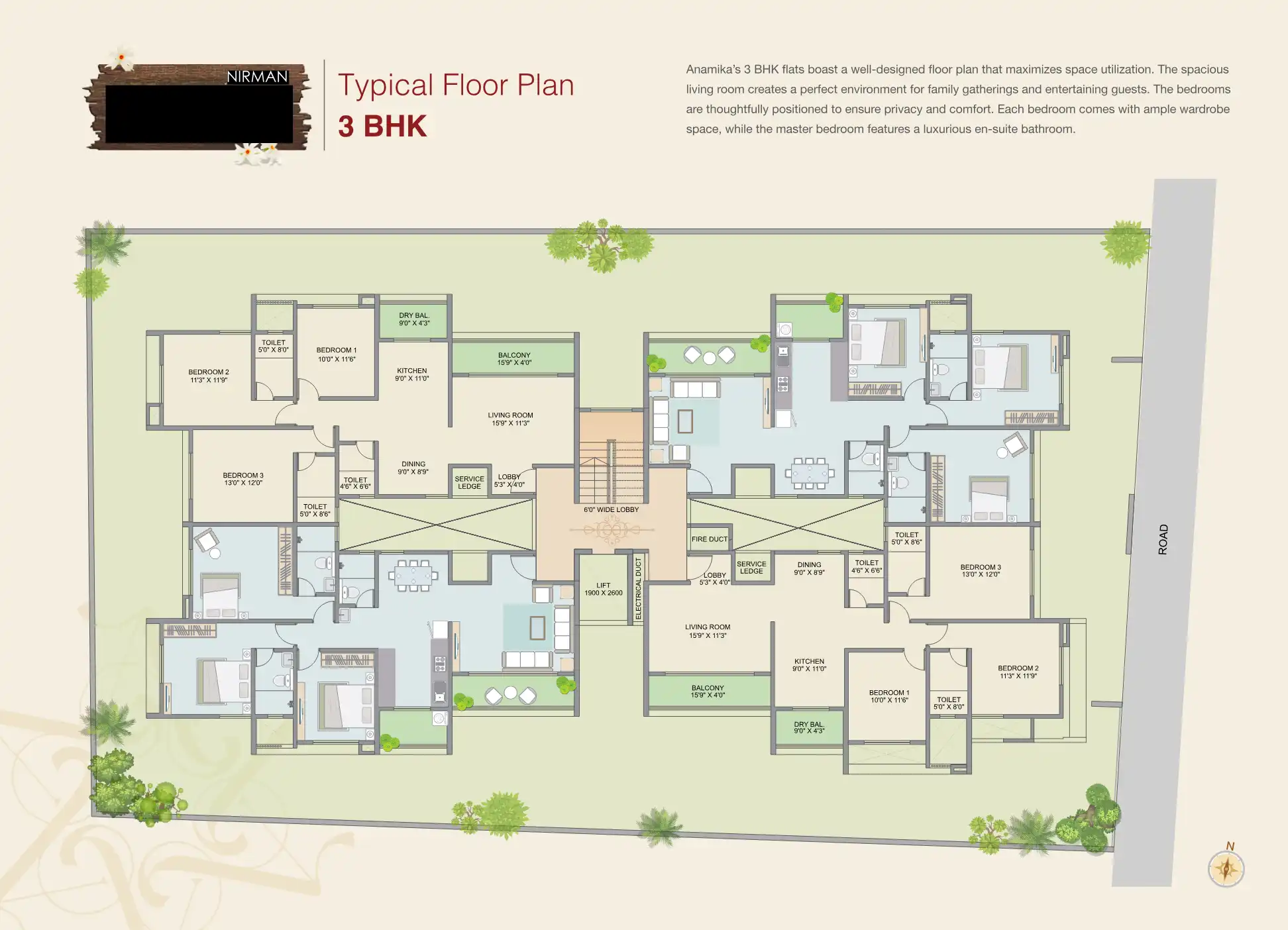 Nirman Anamika Floor Plans & Layout