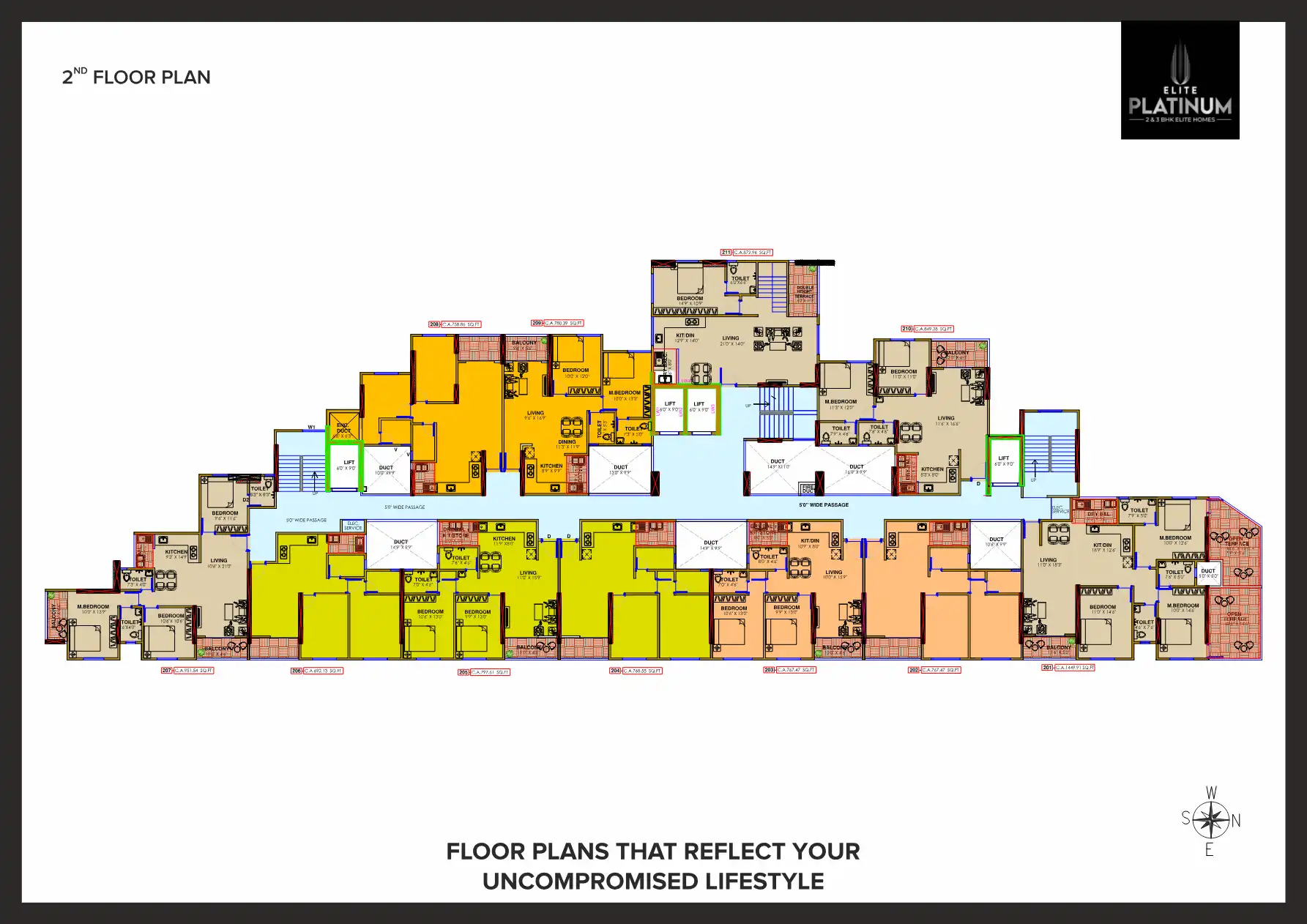 Elite Platinum Floor Plans & Layout