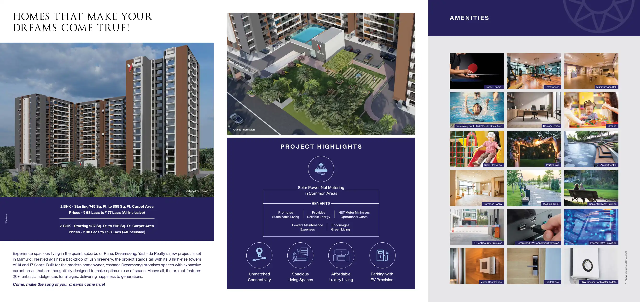 Yashada Dreamsong Floor Plans & Layout