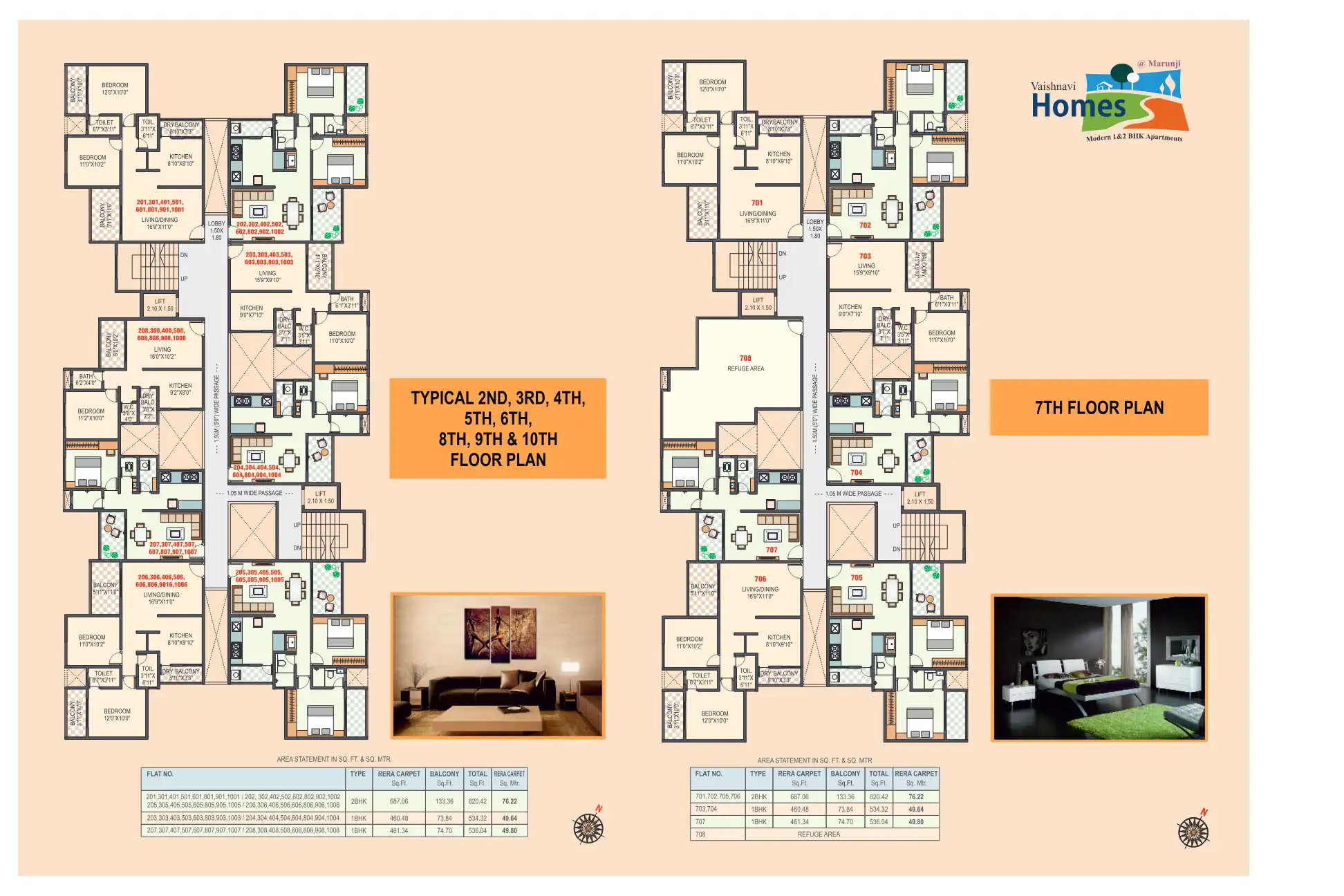 Vaishnavi Apartment Floor Plans & Layout