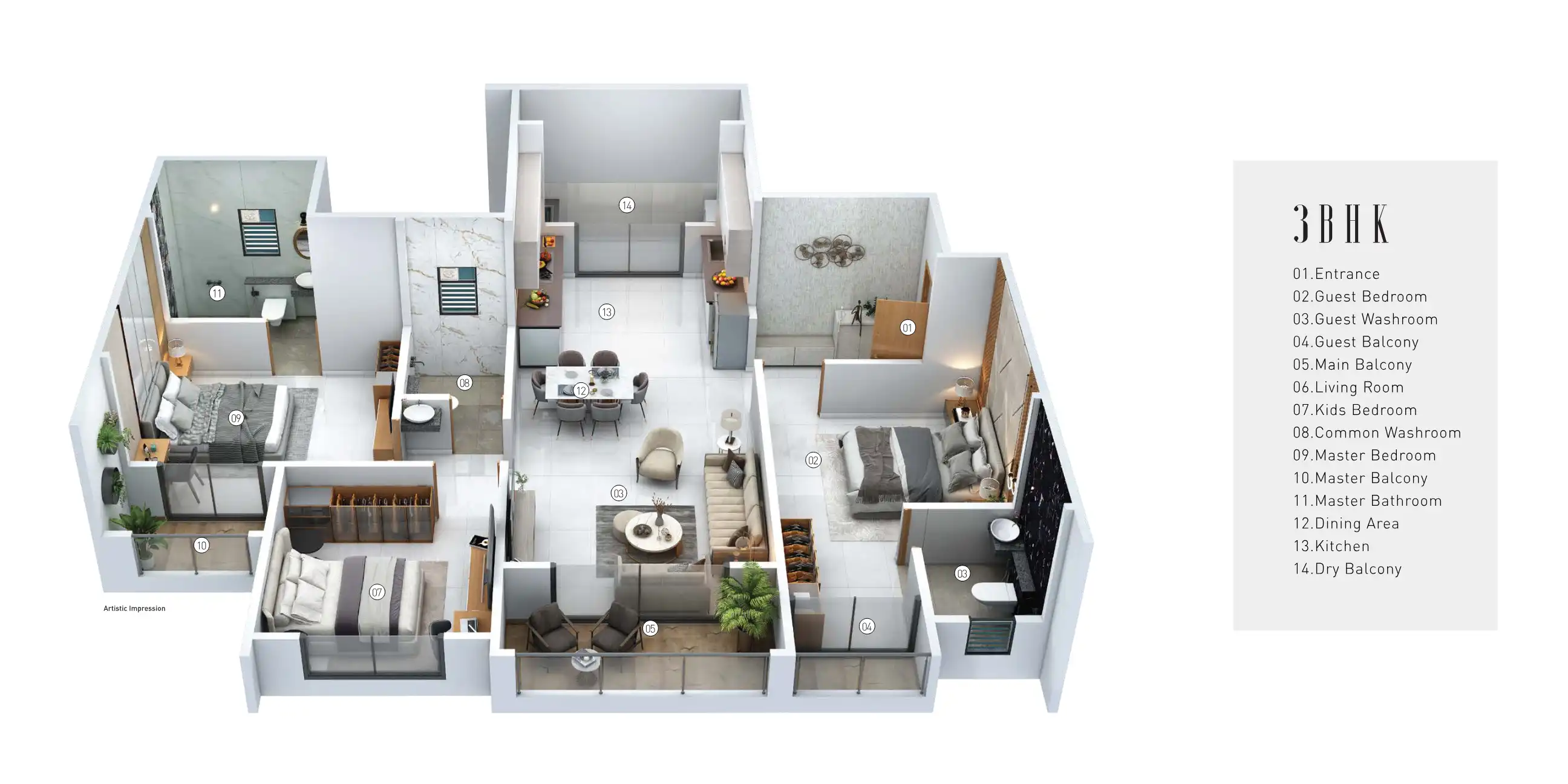 AA Privilege Floor Plans & Layout