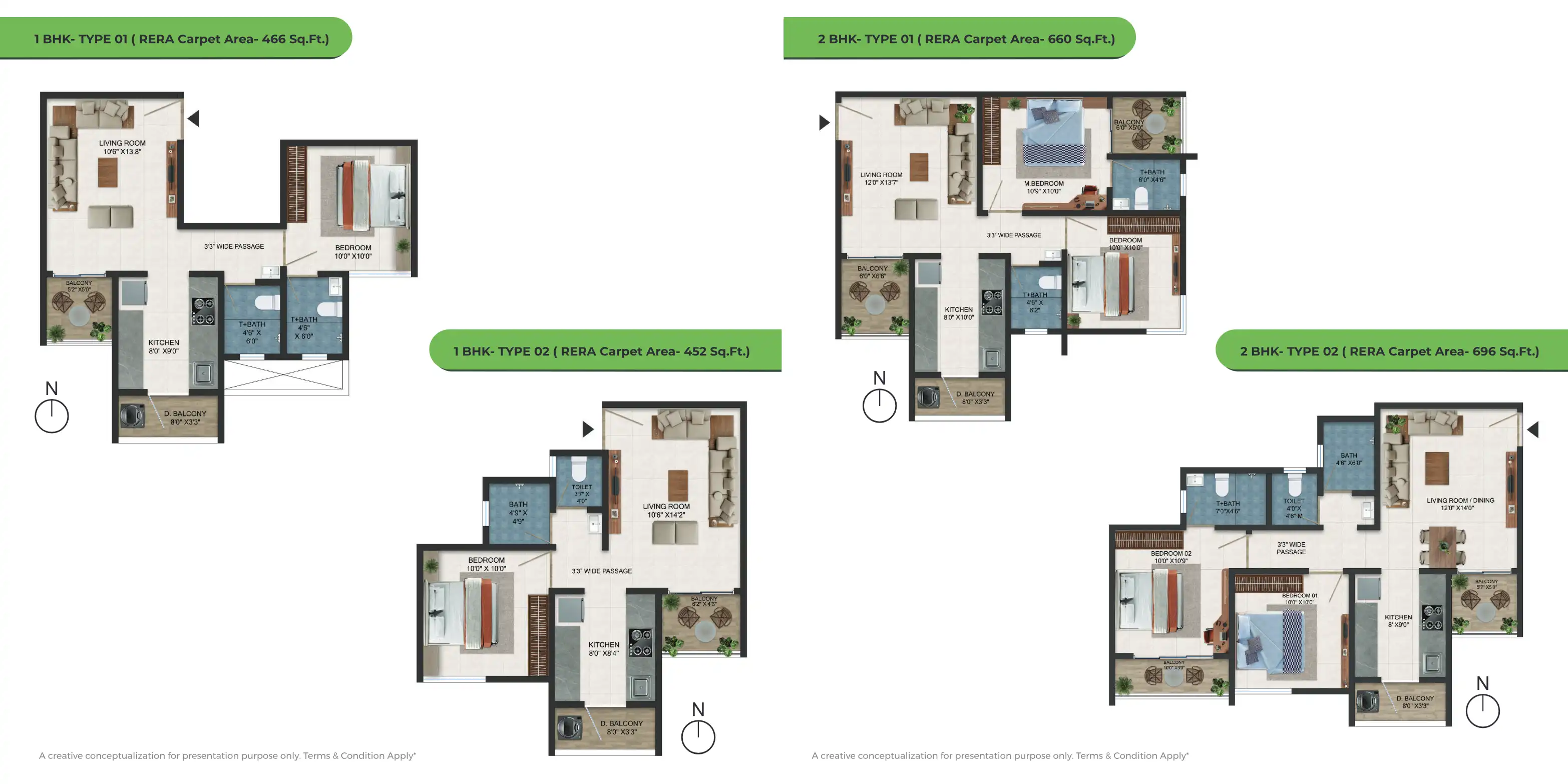 Avika Royal Paradise Floor Plans & Layout