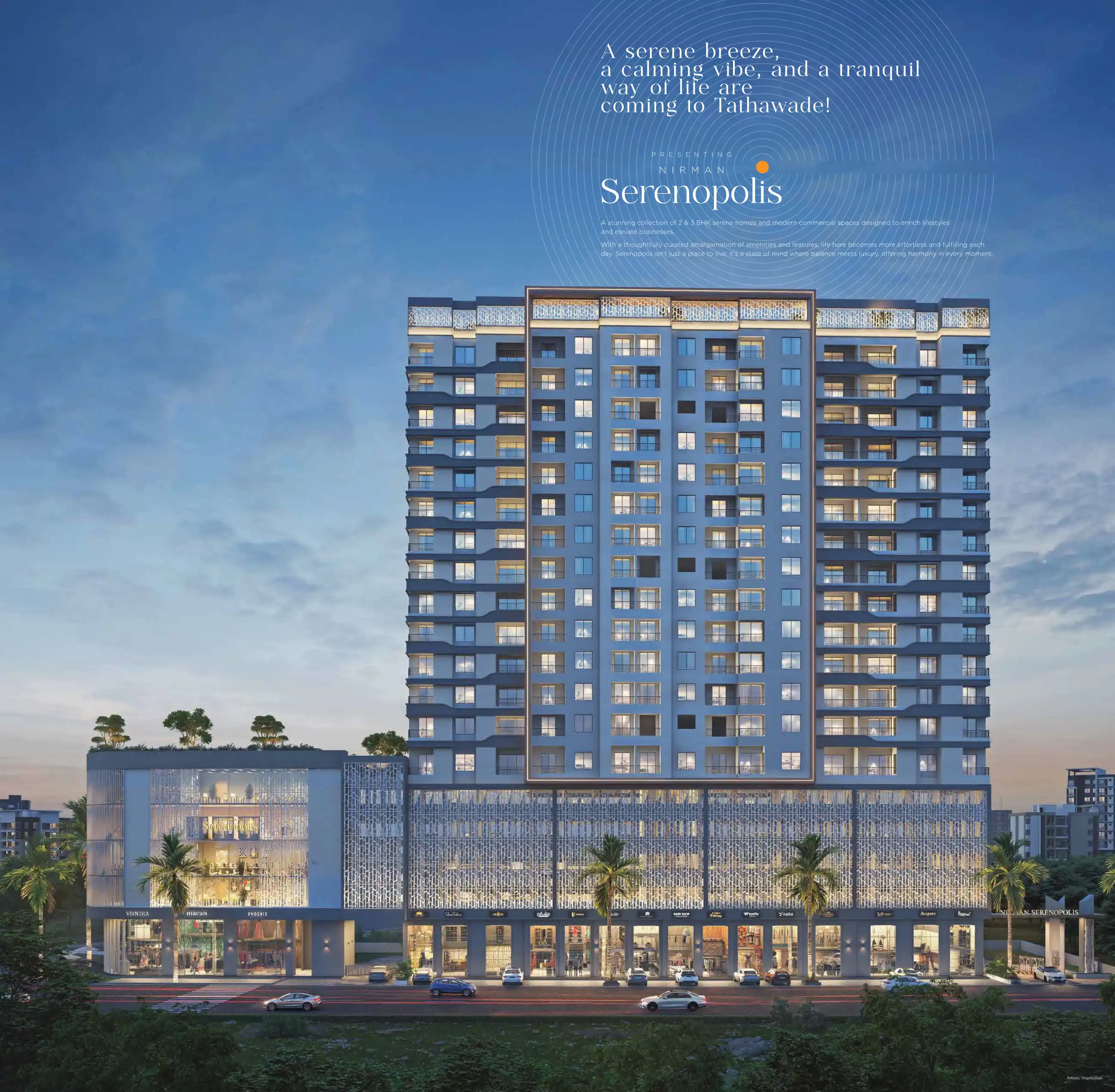 Nirman Serenopolis project blurred background