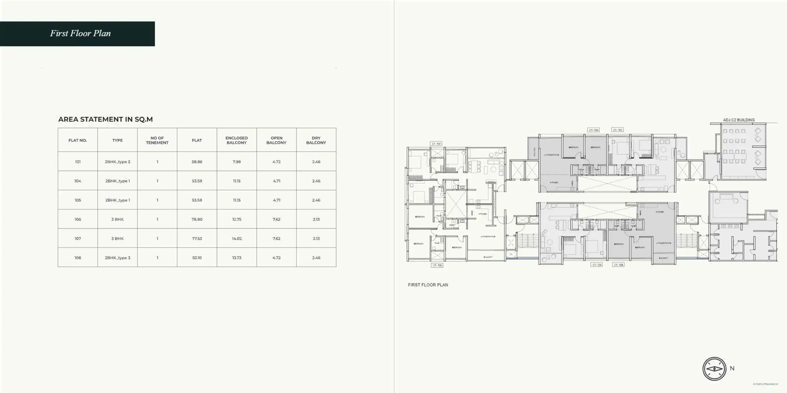 Kumar Parth Tower Floor Plans & Layout