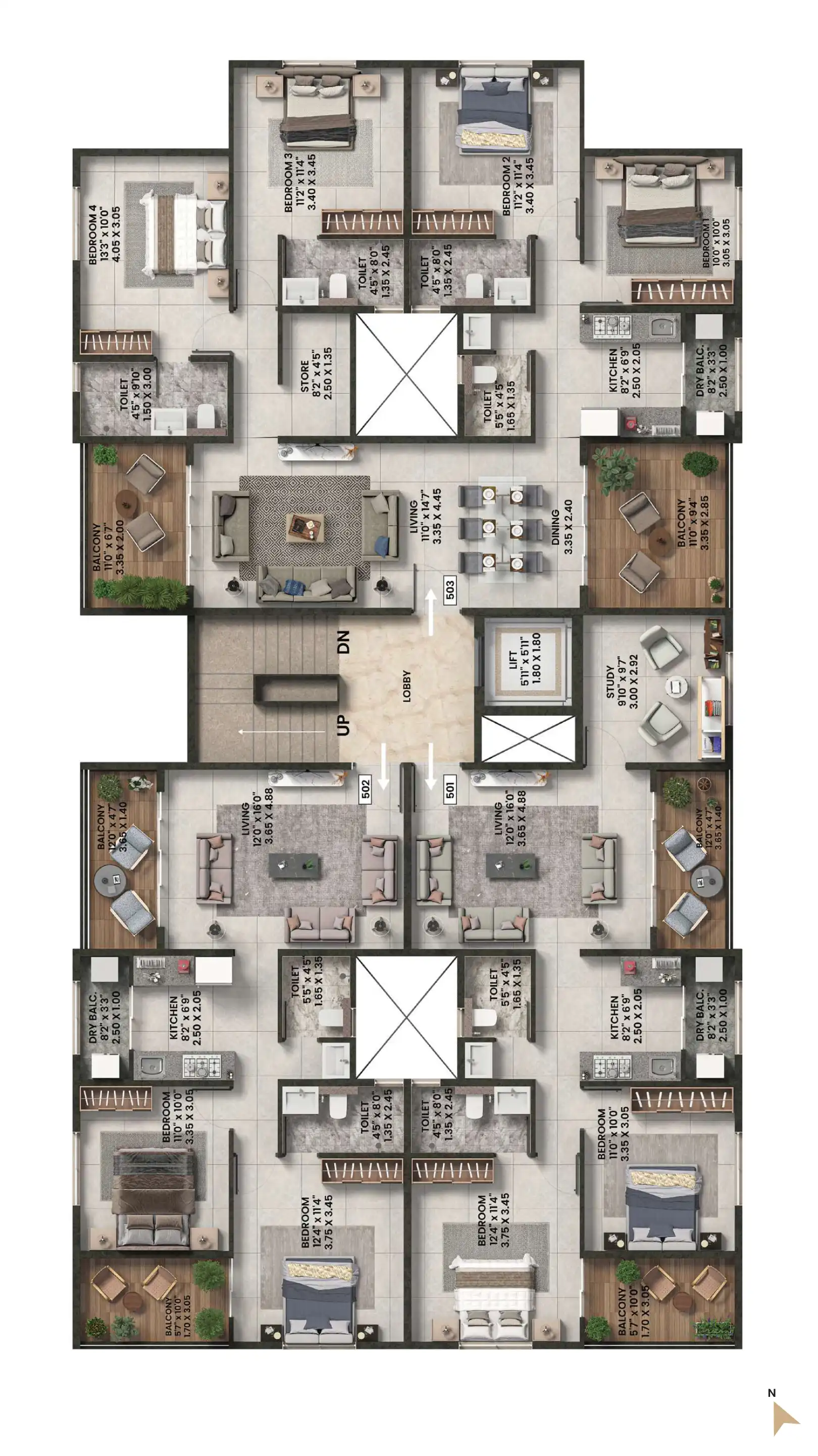 Parikshit Floor Plans & Layout