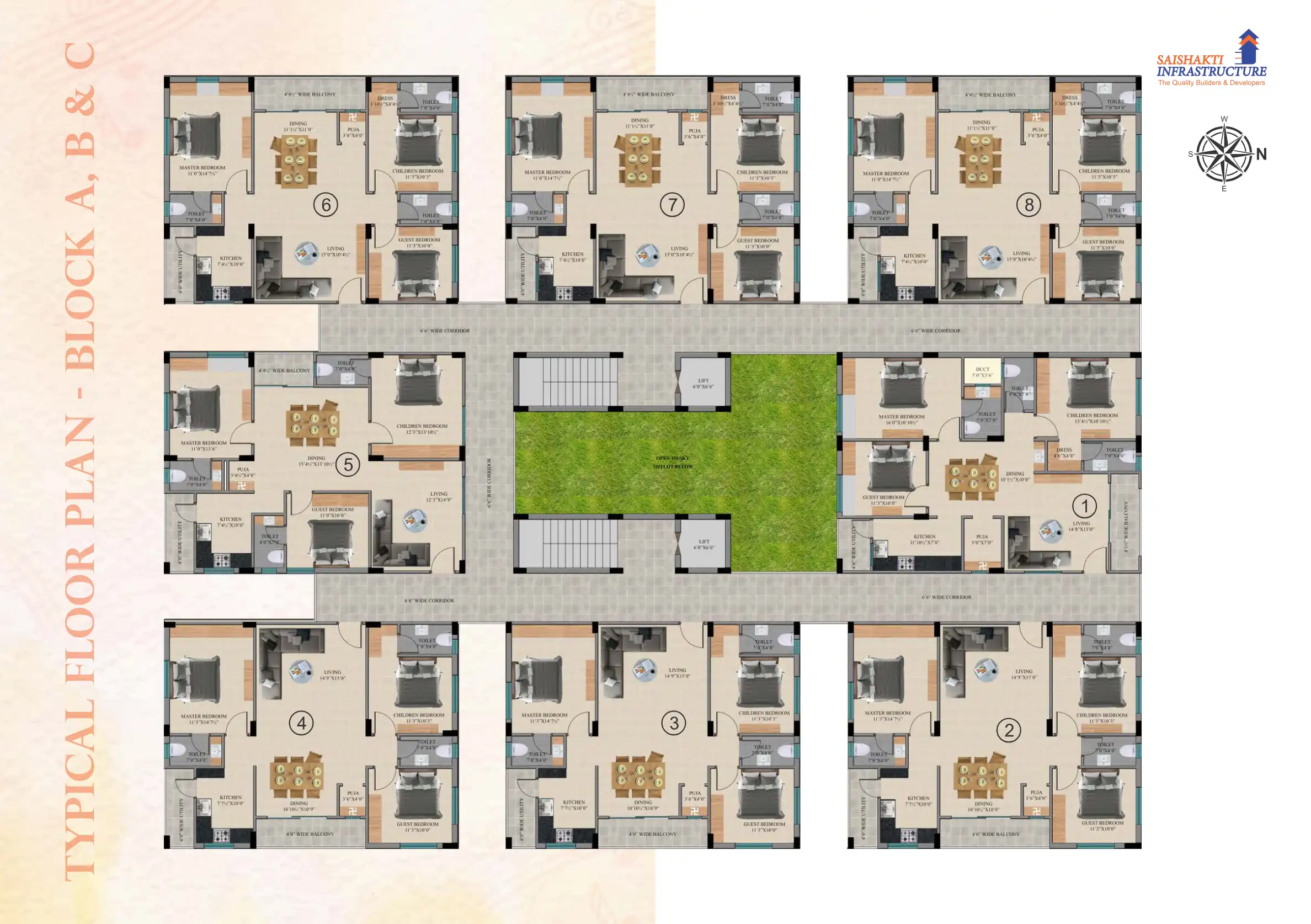 Saishakti Symphony Floor Plans & Layout