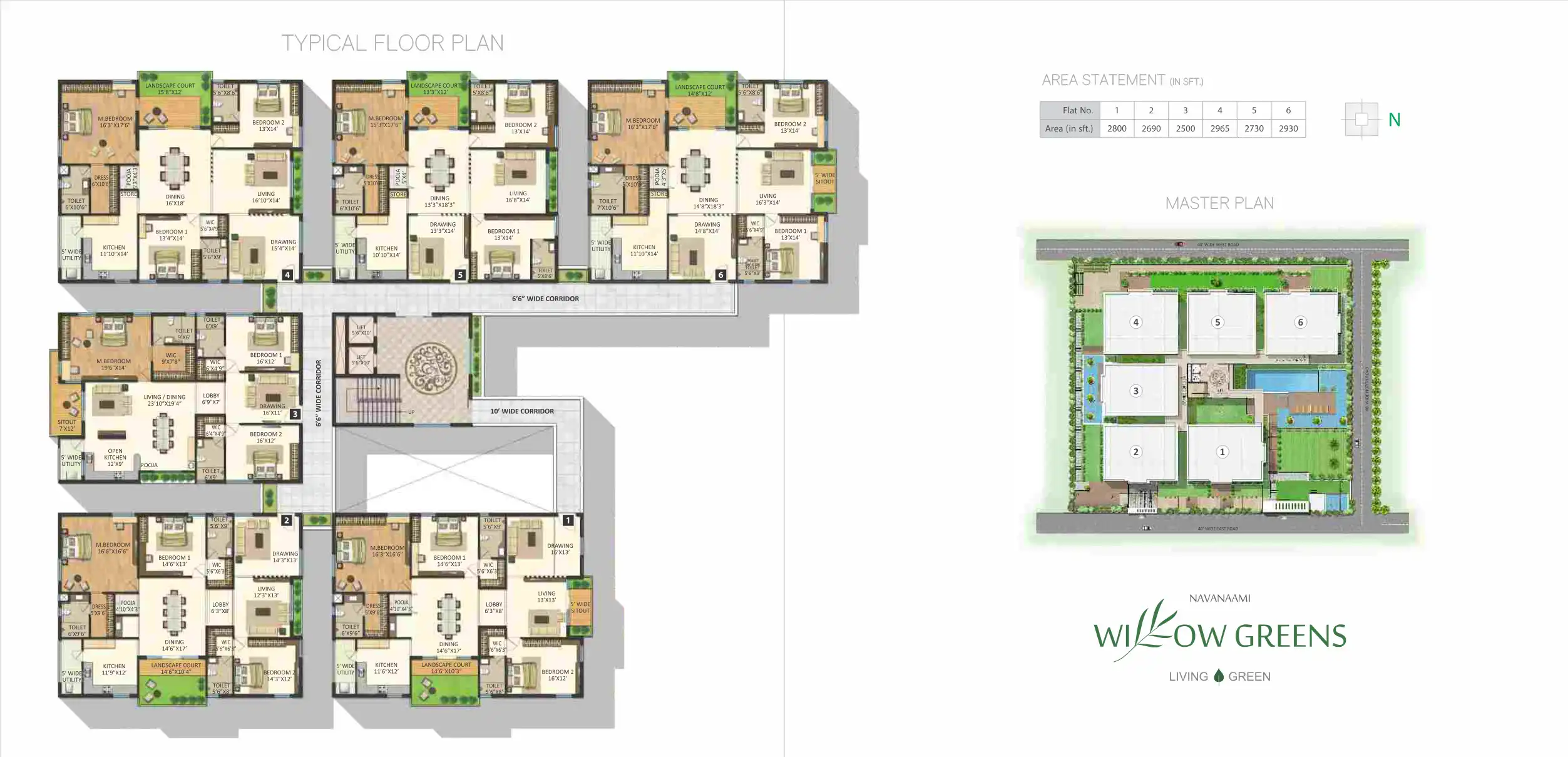 Willow Greens Floor Plans & Layout