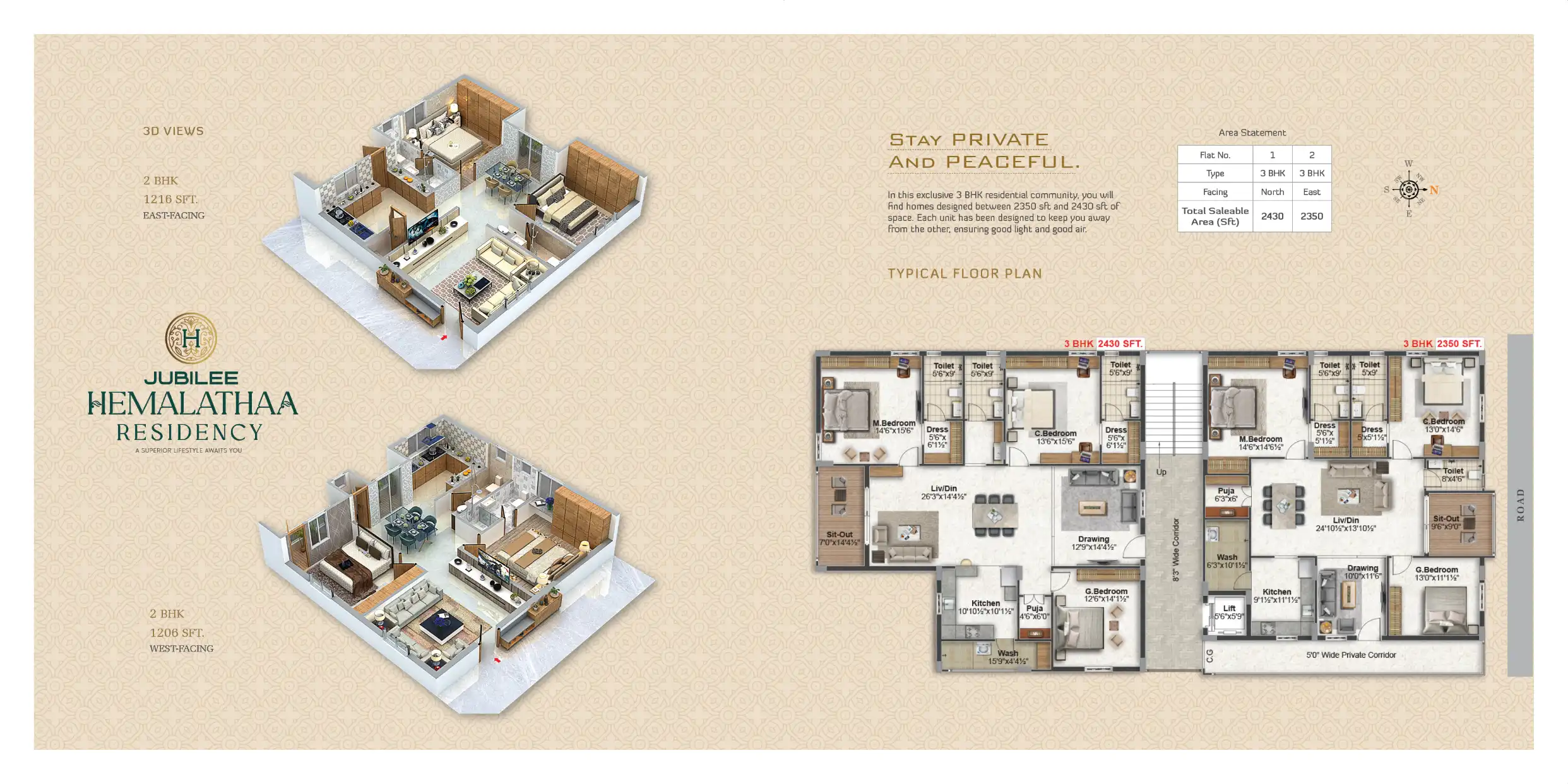 Jubilee Temple Tree Floor Plans & Layout