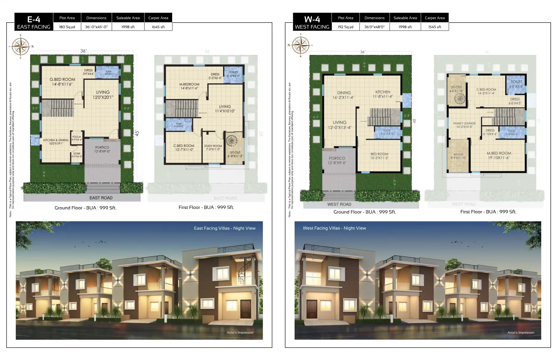 Praneeth Pranav Leaf Floor Plans & Layout