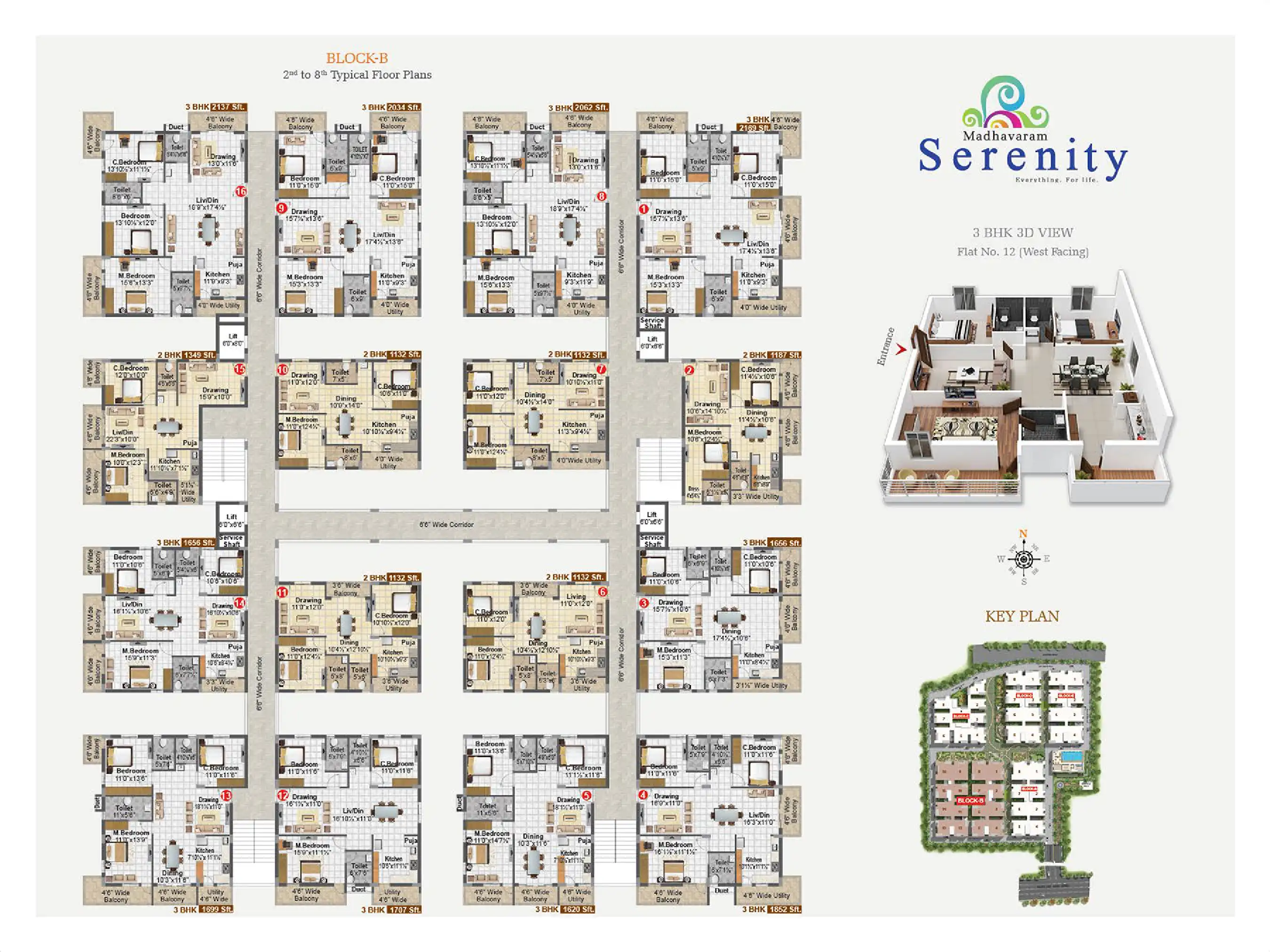 Madhavaram Serenity Floor Plans & Layout
