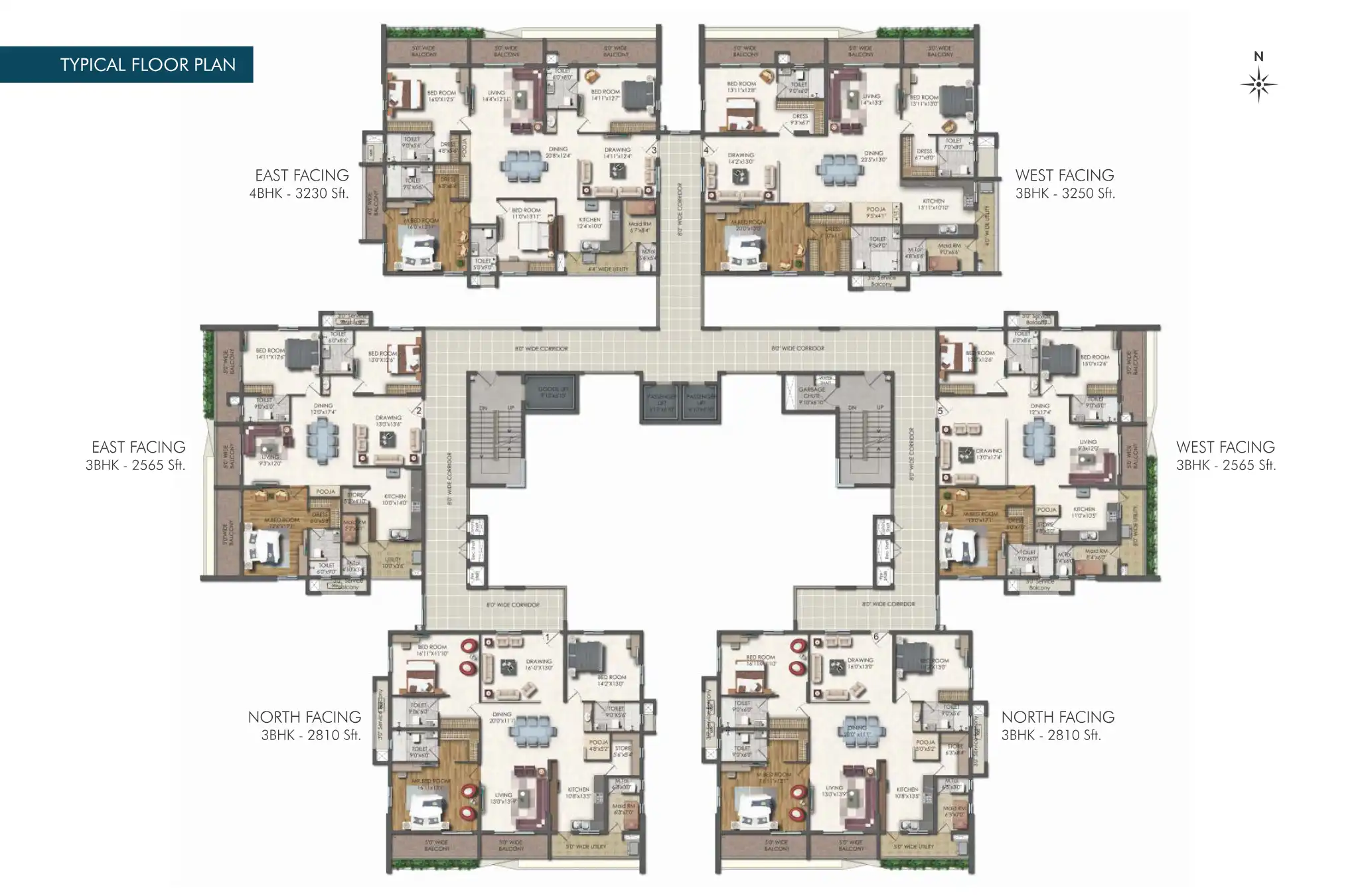 Poulomi 90 Floor Plans & Layout