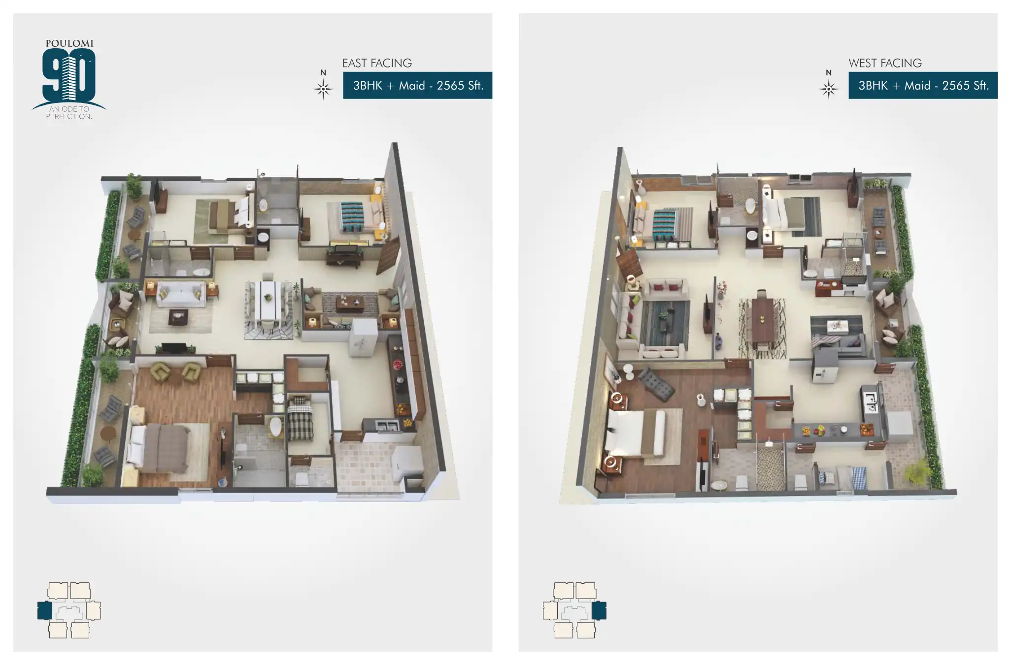 Poulomi 90 Floor Plans & Layout