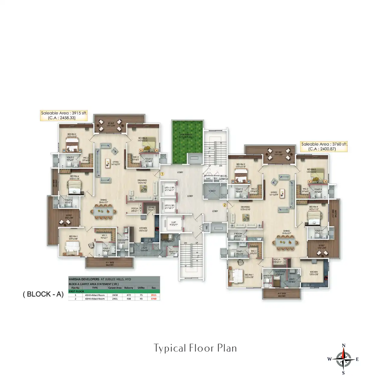 Sky High Floor Plans & Layout