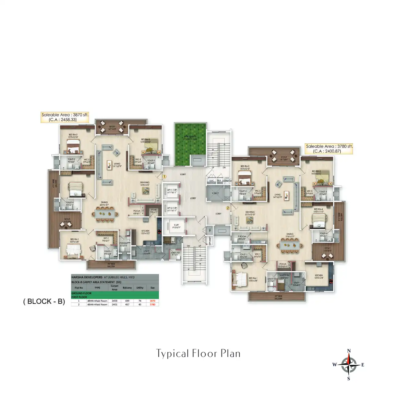 Sky High Floor Plans & Layout
