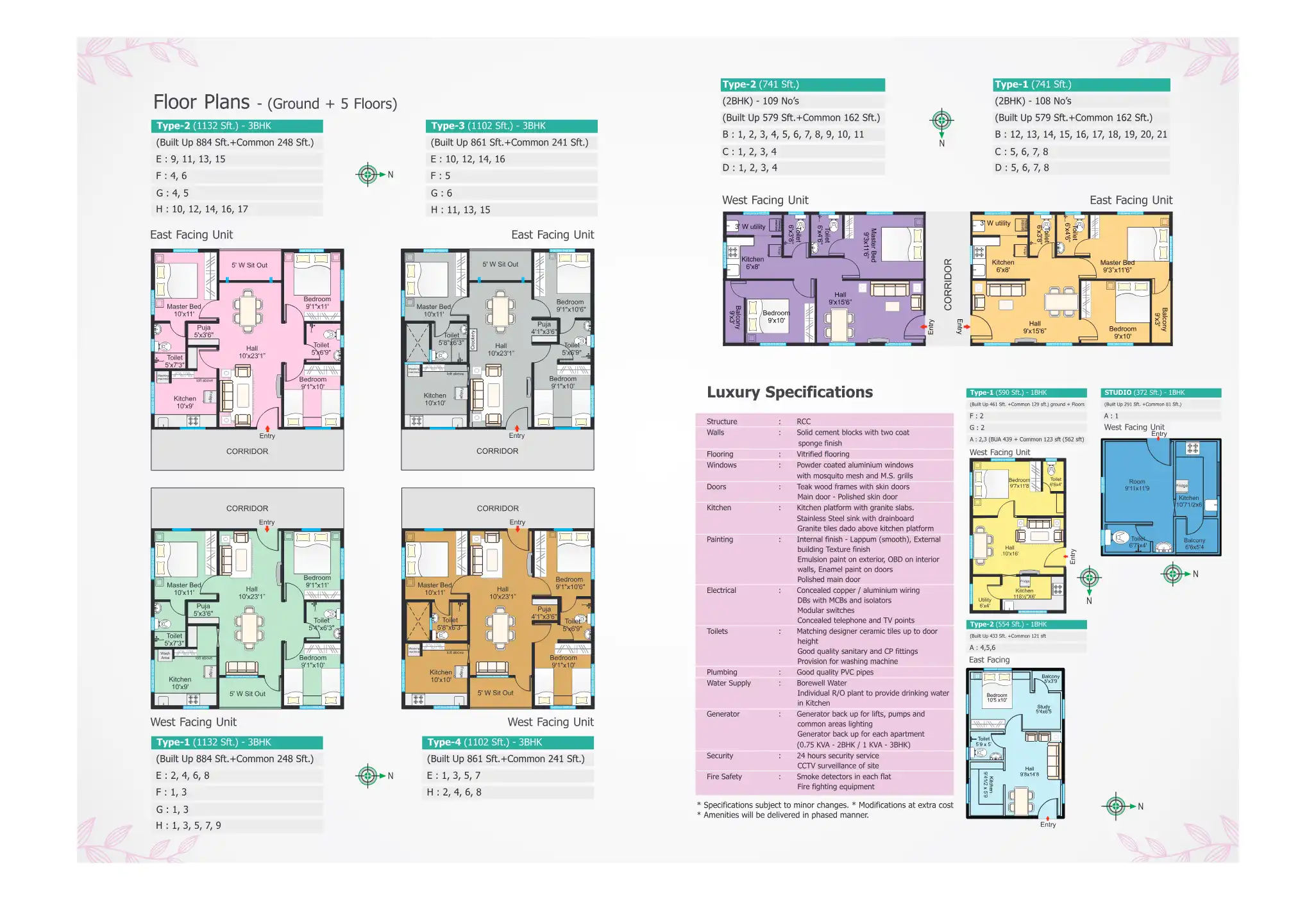 Lotus Apartments Floor Plans & Layout