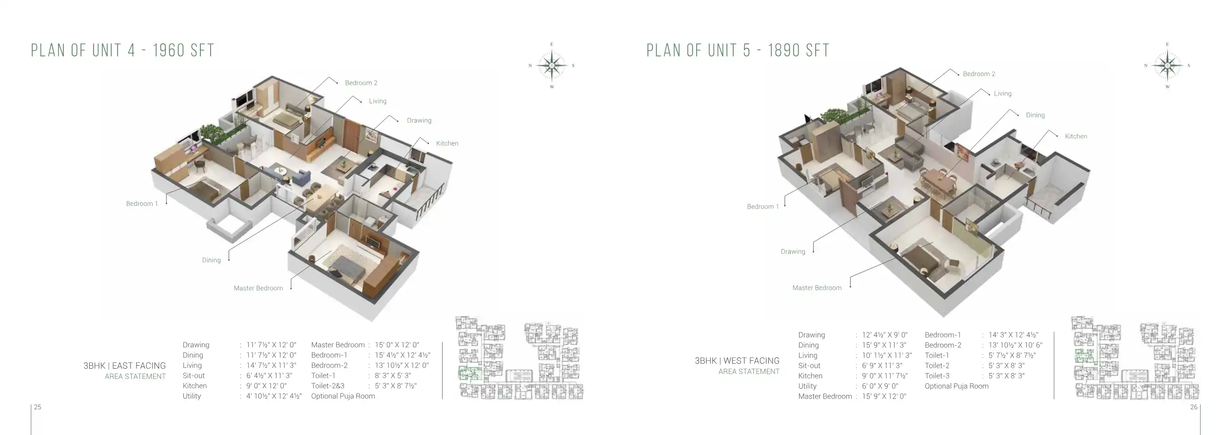 Manbhum Around The Grove Floor Plans & Layout