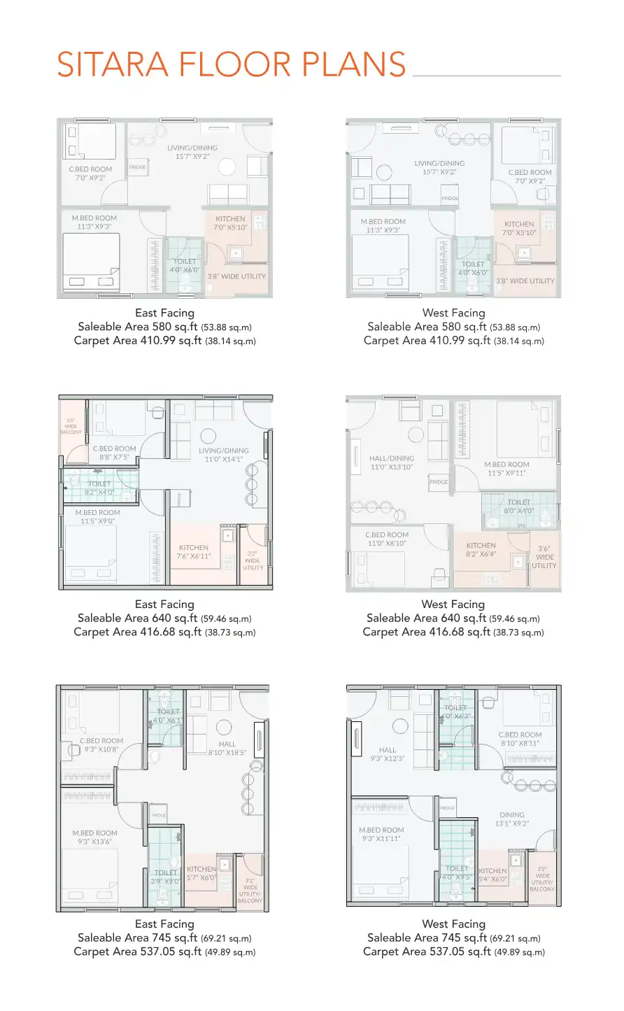 Sitara A4 Floor Plans & Layout