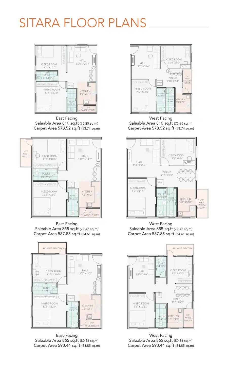 Sitara A4 Floor Plans & Layout