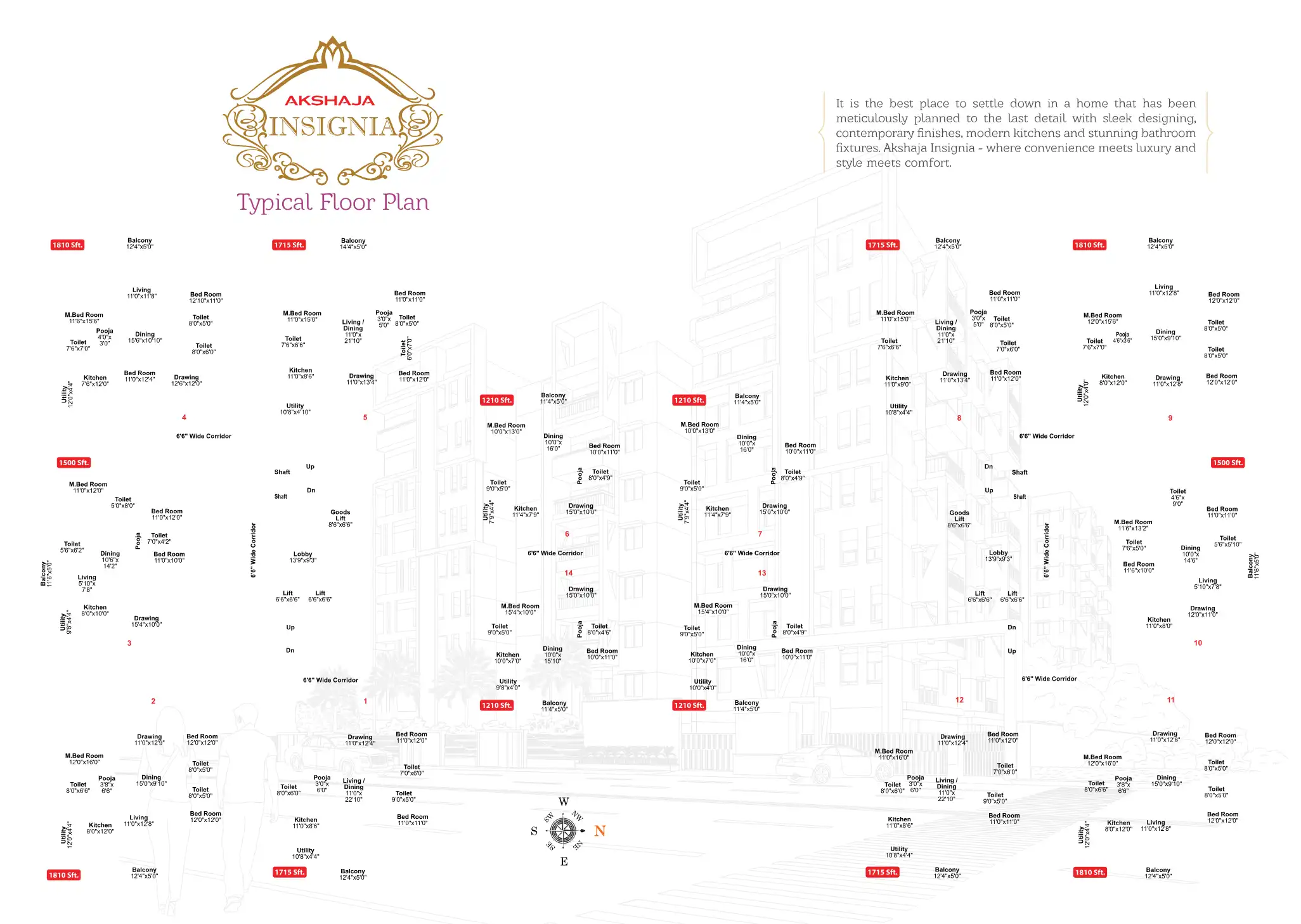 Muppa Akshaja Insignia Floor Plans & Layout