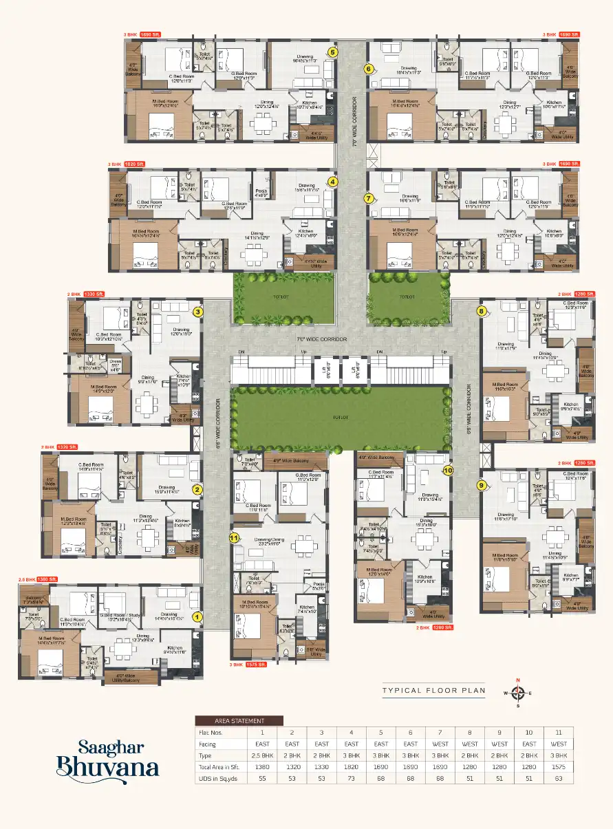 Saaghar Aavaas Floor Plans & Layout