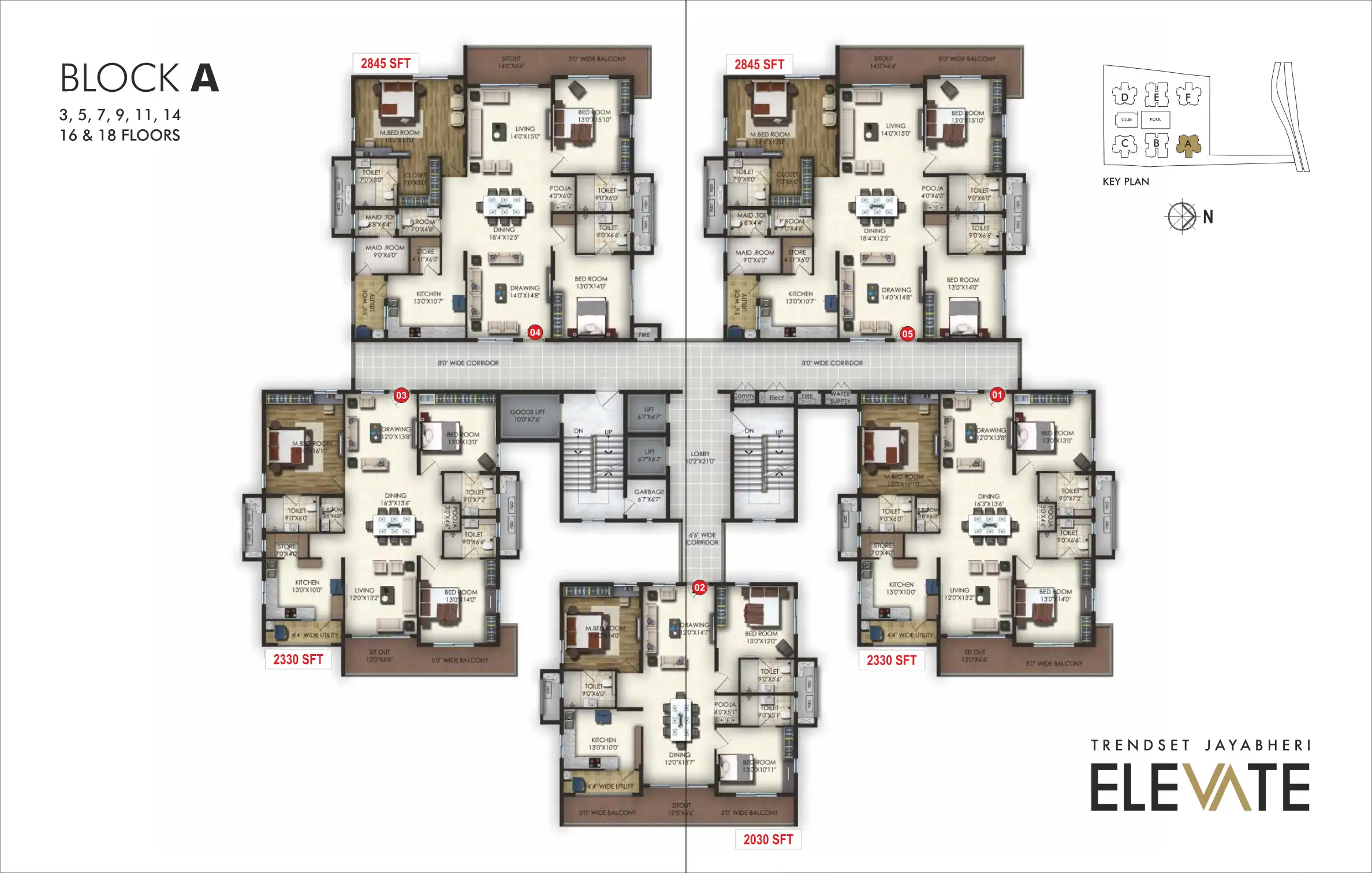 Trendset Jayabheri Elevate / Trendset Jayabheri Connect Floor Plans & Layout