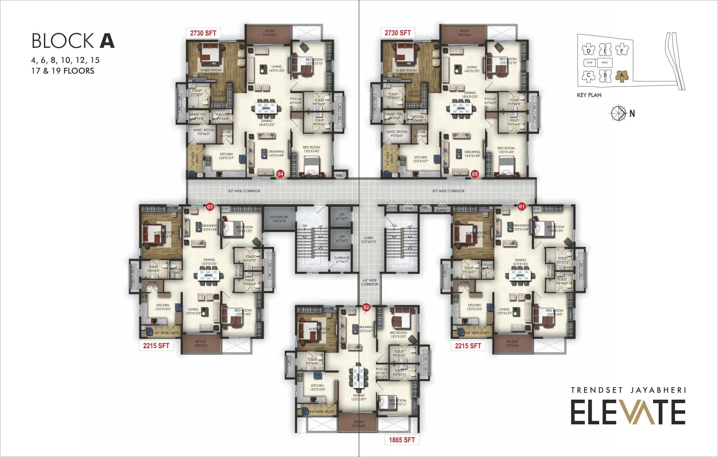 Trendset Jayabheri Elevate / Trendset Jayabheri Connect Floor Plans & Layout