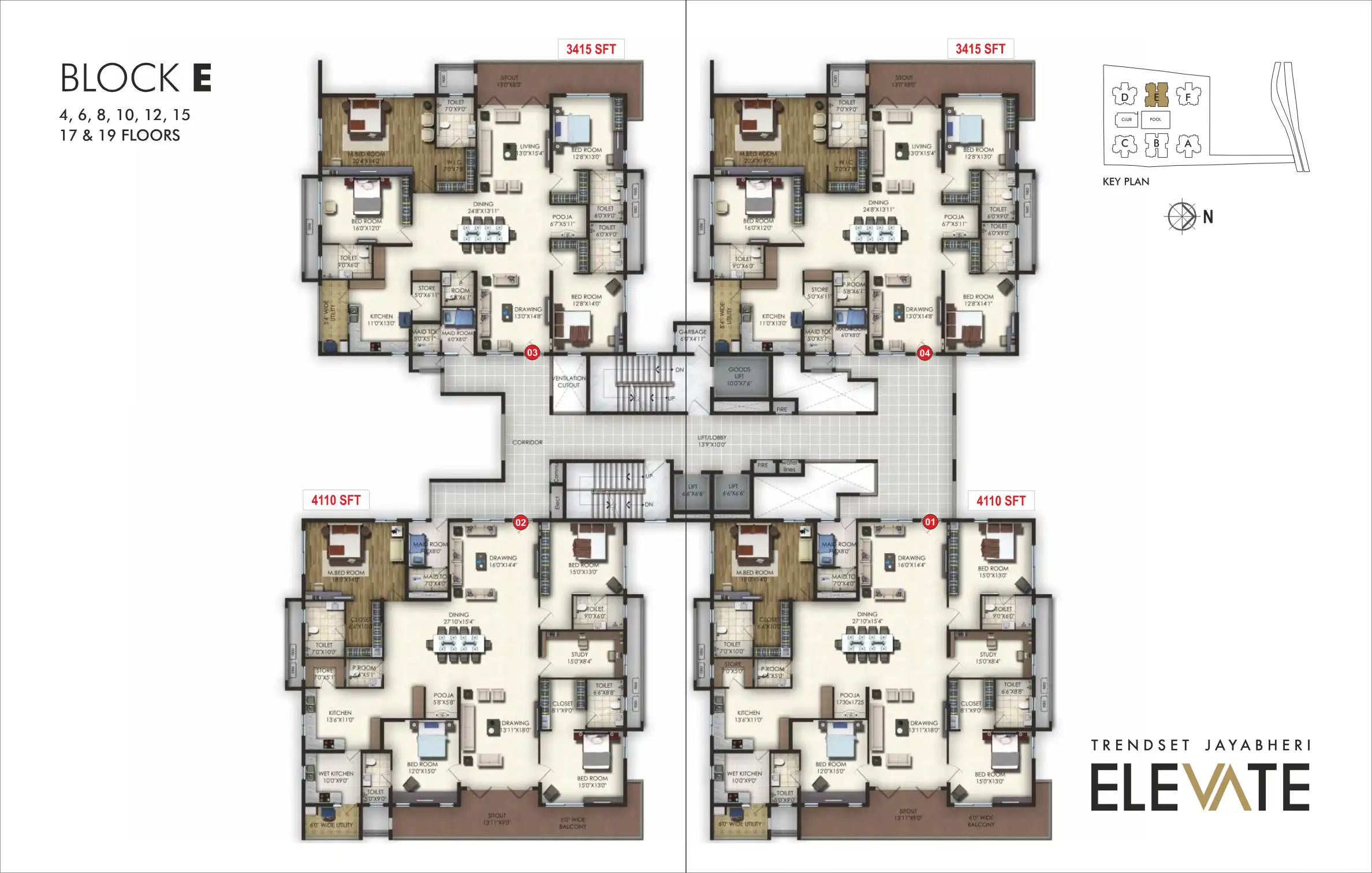 Trendset Jayabheri Elevate / Trendset Jayabheri Connect Floor Plans & Layout