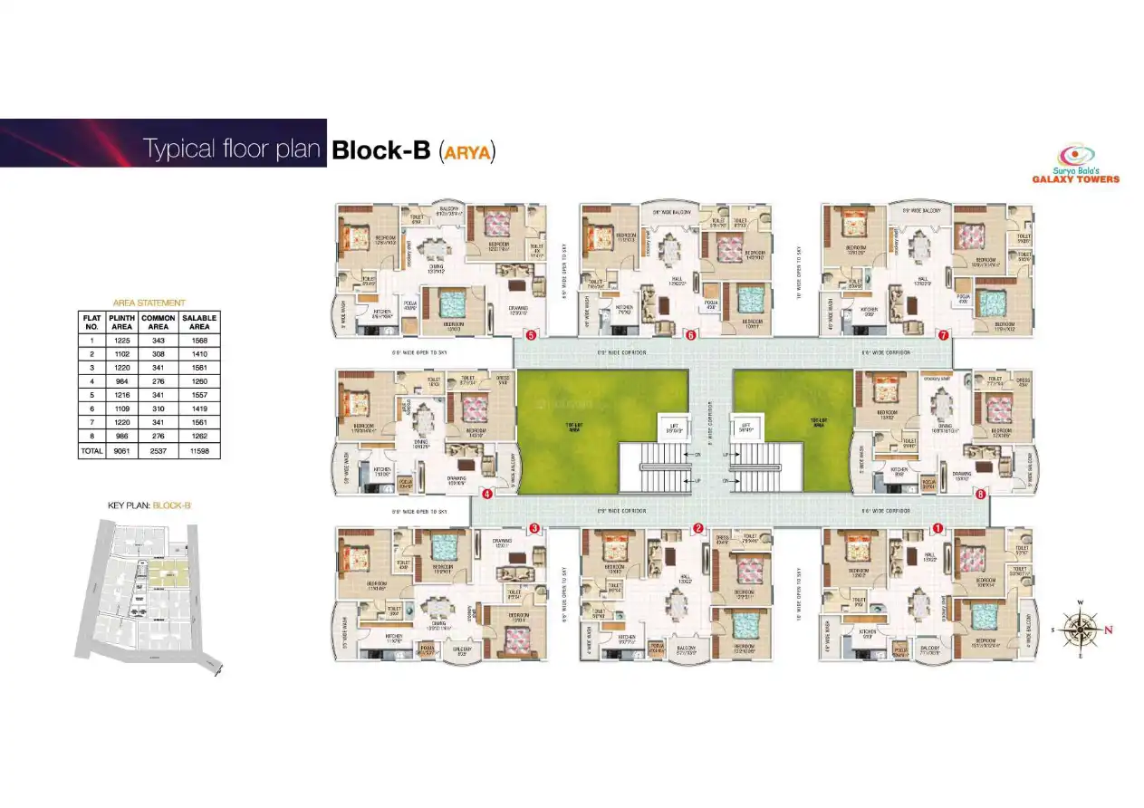 Surya Land Mark Floor Plans & Layout