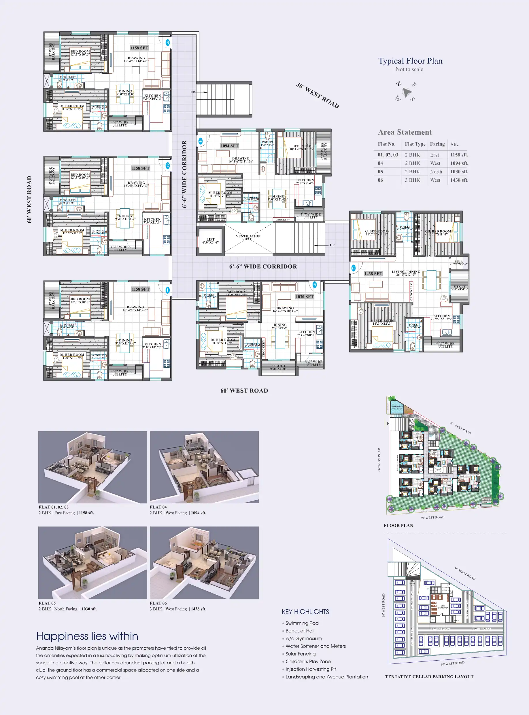 Ananda Nilayam Floor Plans & Layout