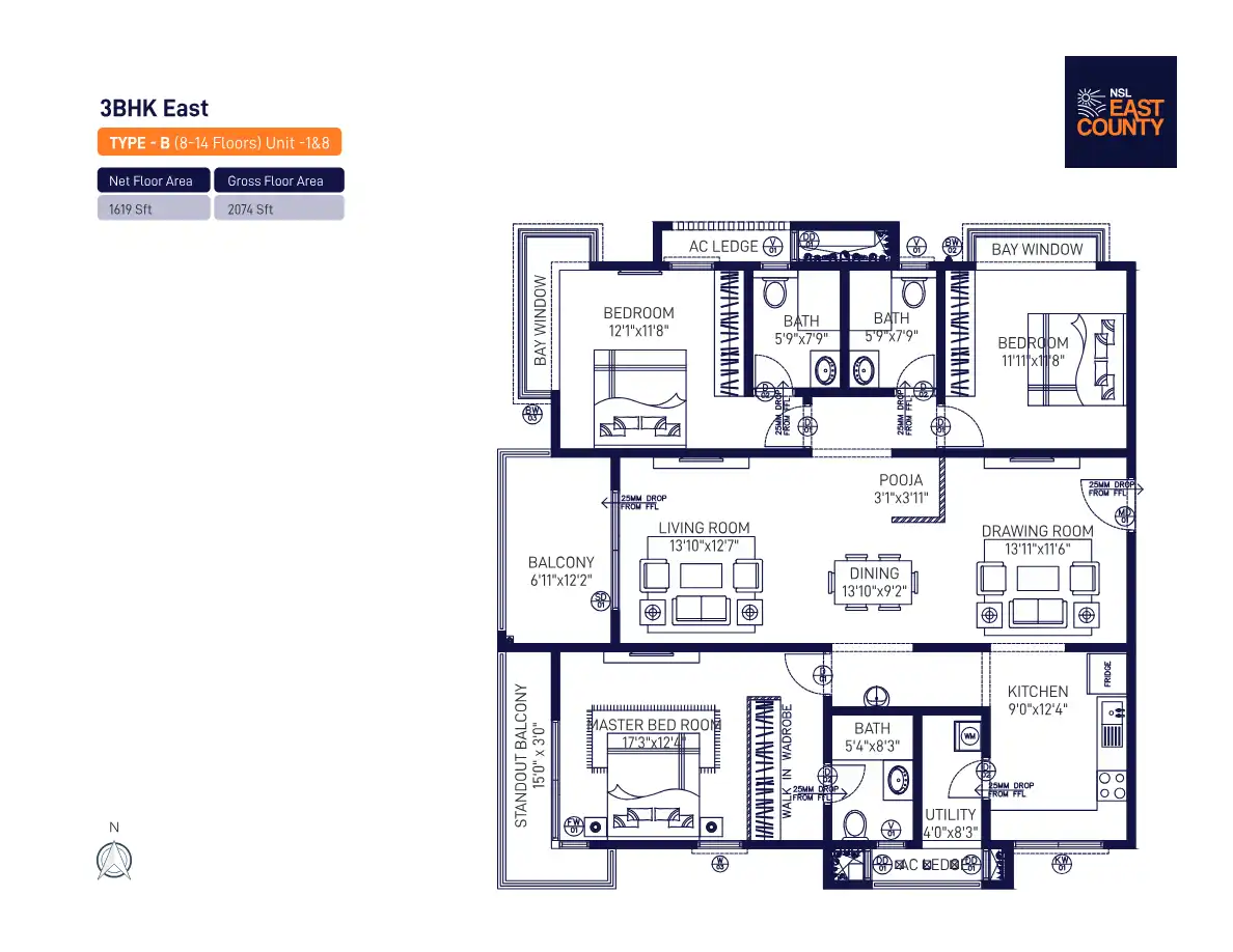 Nsl East County Floor Plans & Layout