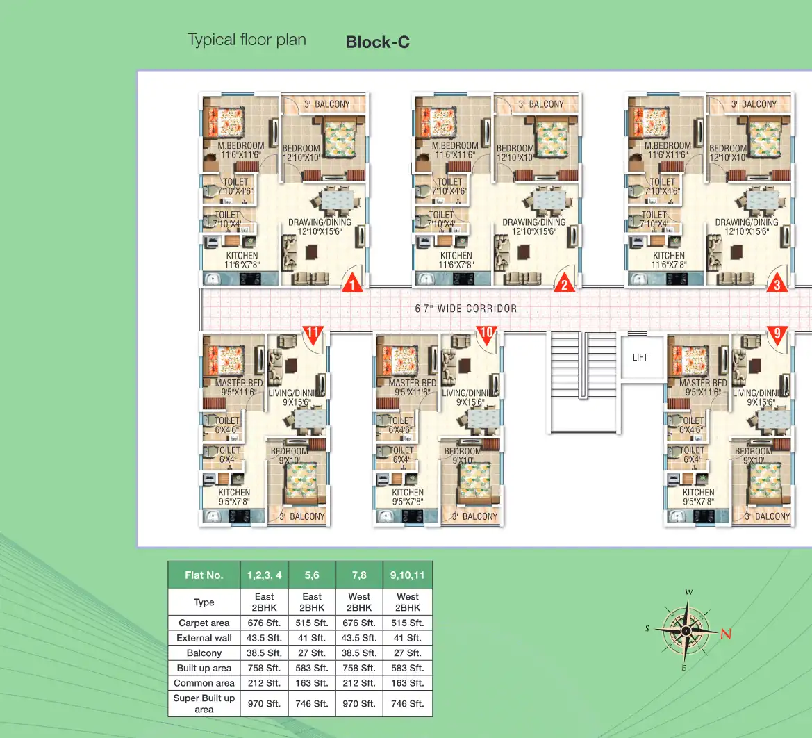 Paradise Floor Plans & Layout